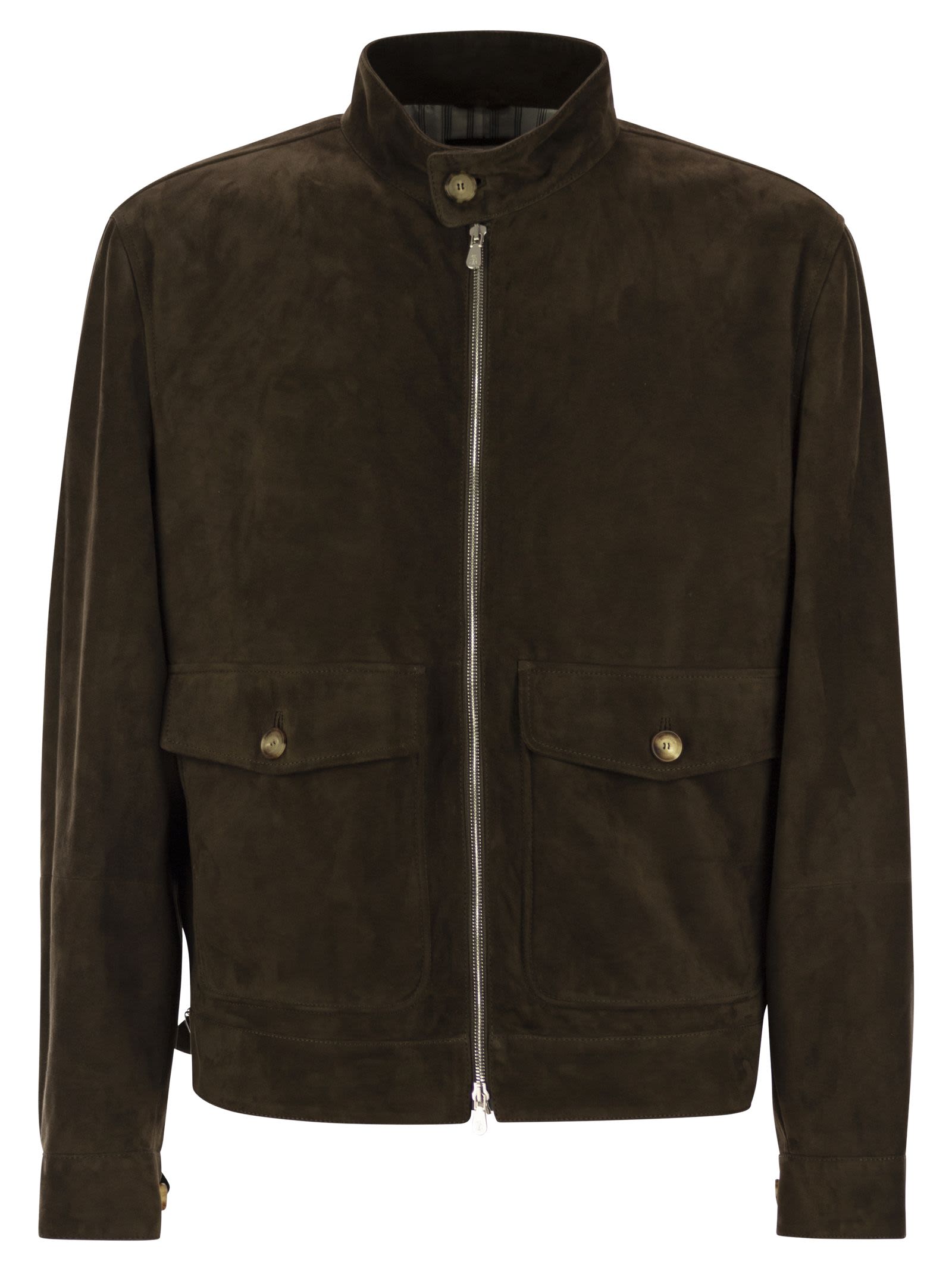 Brunello Cucinelli Men Suede Jacket
