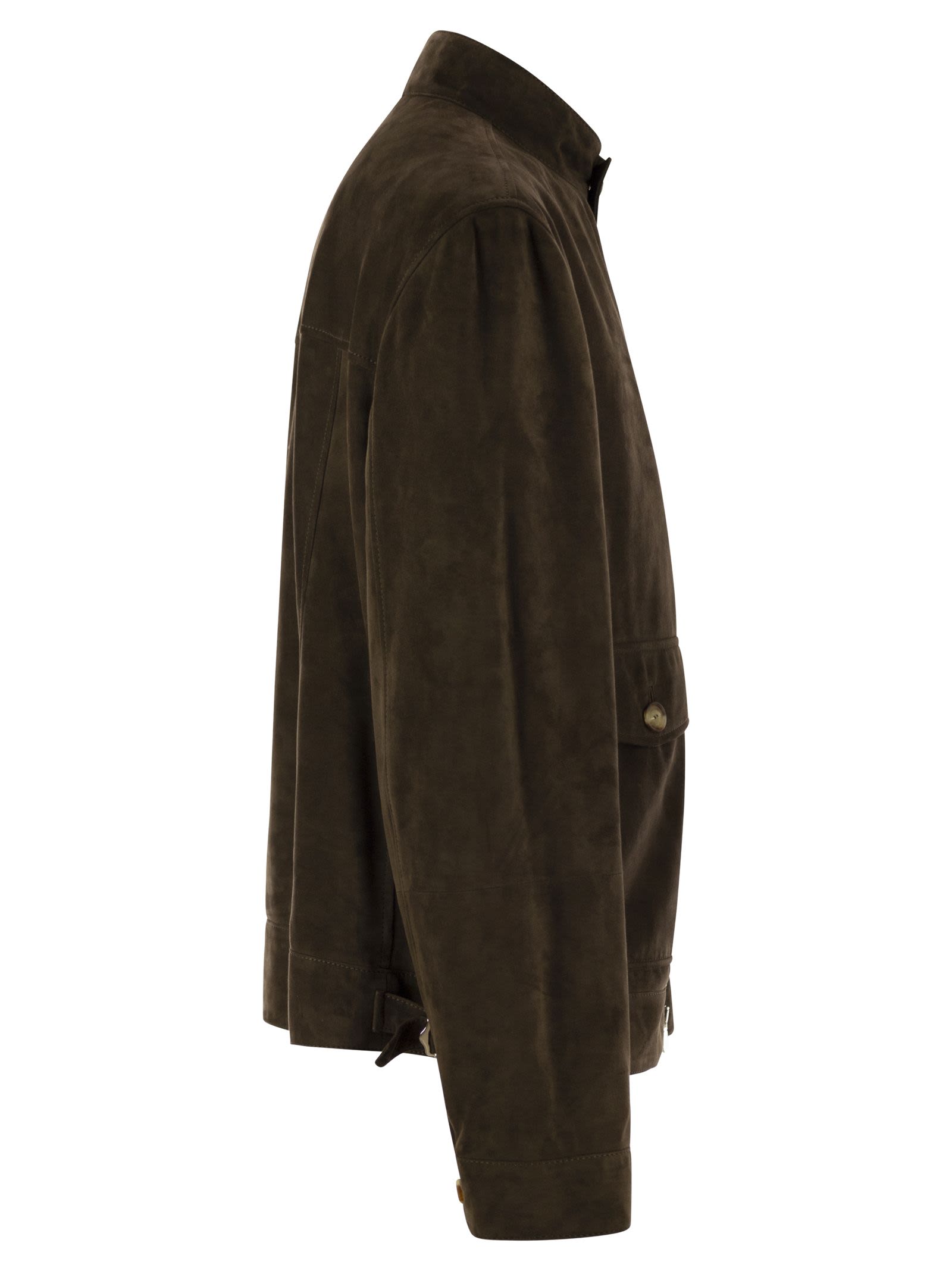 Brunello Cucinelli Men Suede Jacket