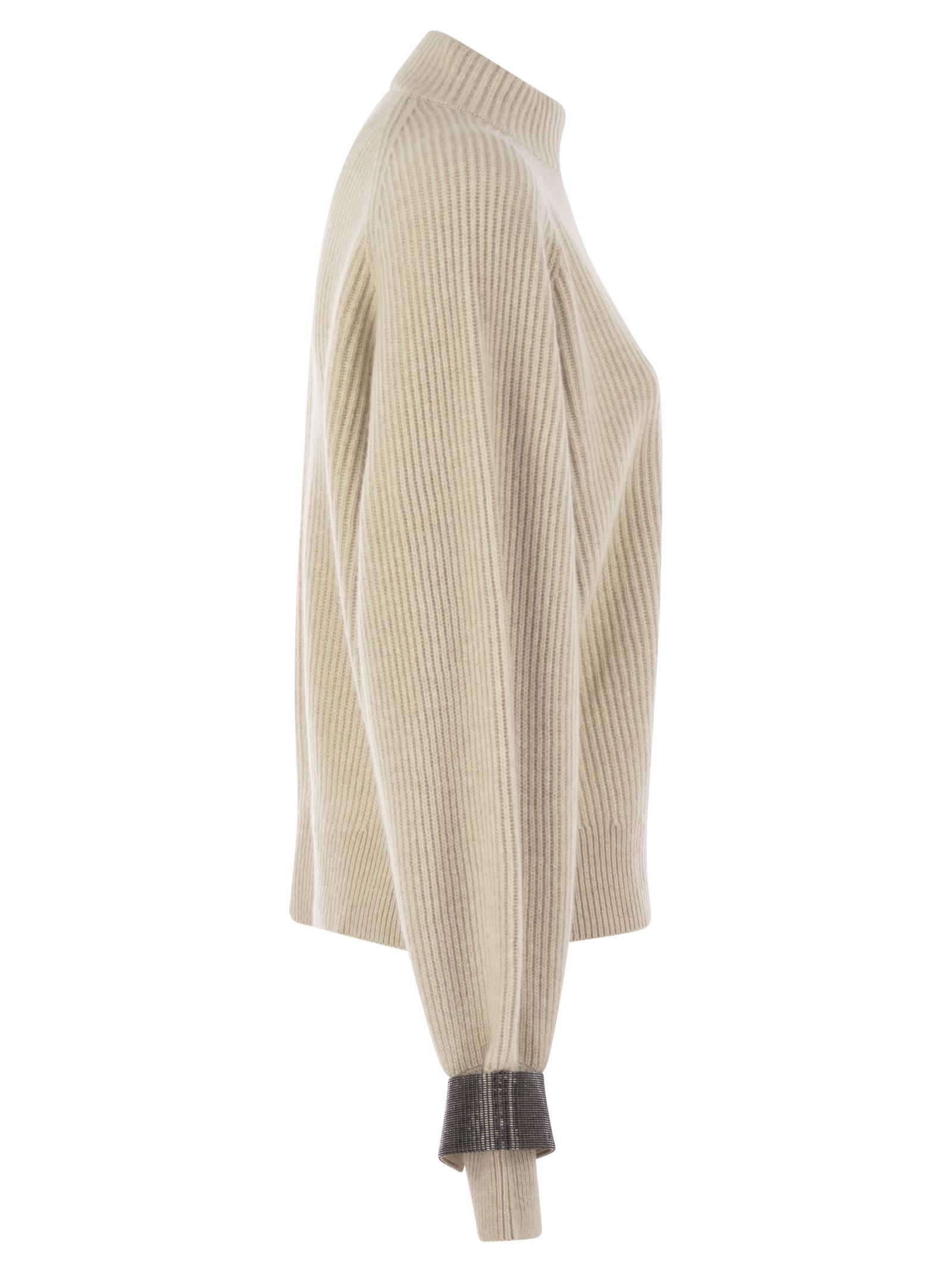 Brunello Cucinelli Women Cashmere Sweater With Shiny Detail