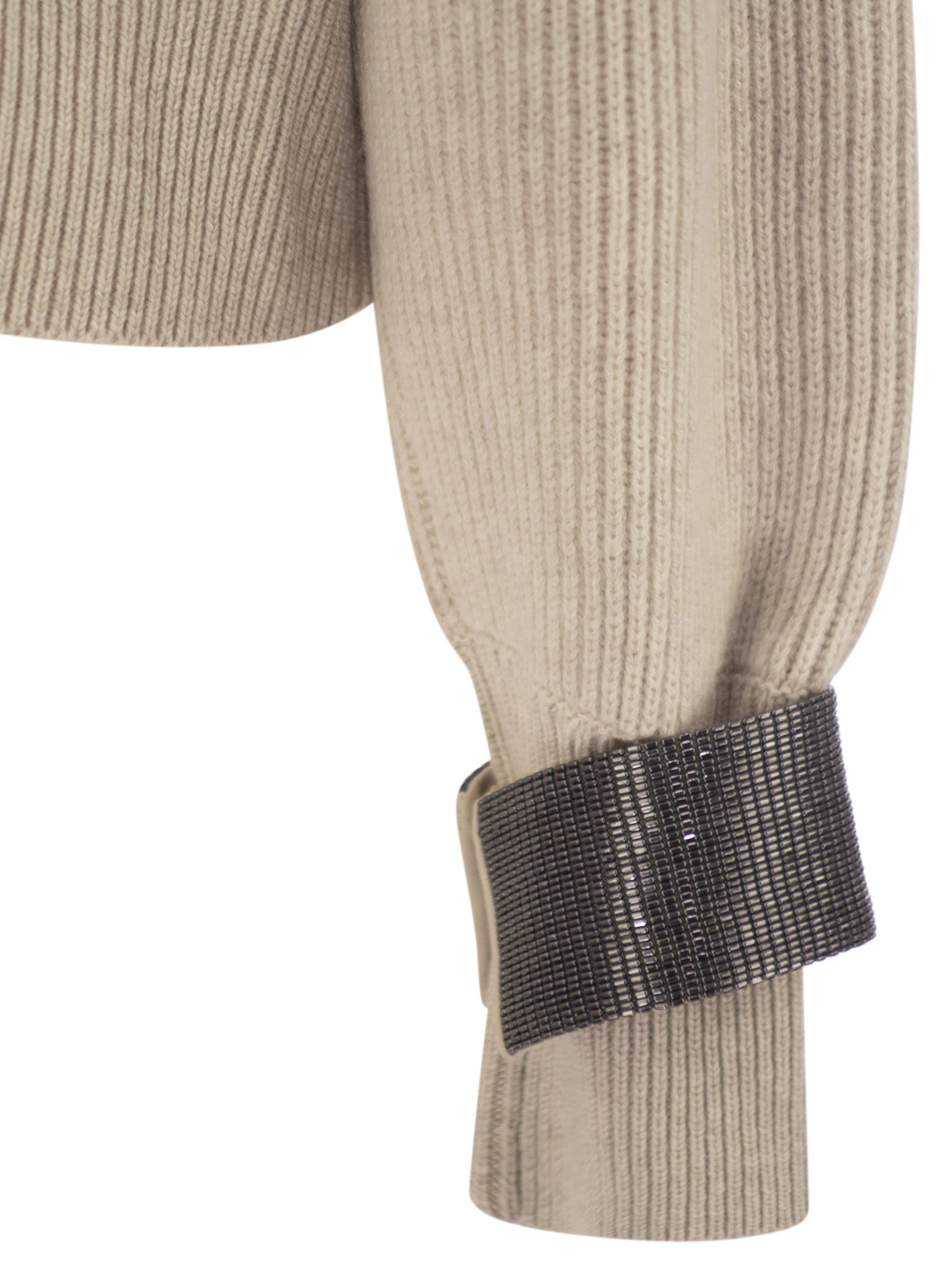 Brunello Cucinelli Women Cashmere Sweater With Shiny Detail