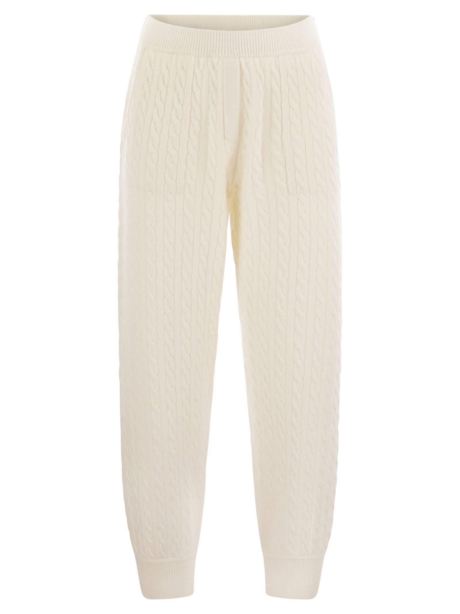 Brunello Cucinelli Women Cashmere Cable Knit Trousers