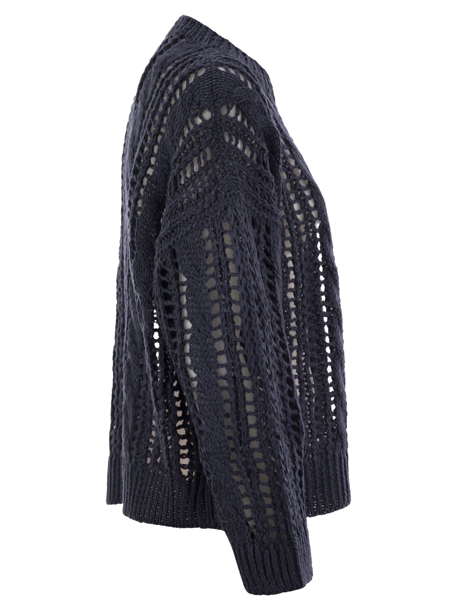 Brunello Cucinelli Women Cable & Mesh Jute And Cotton Jersey