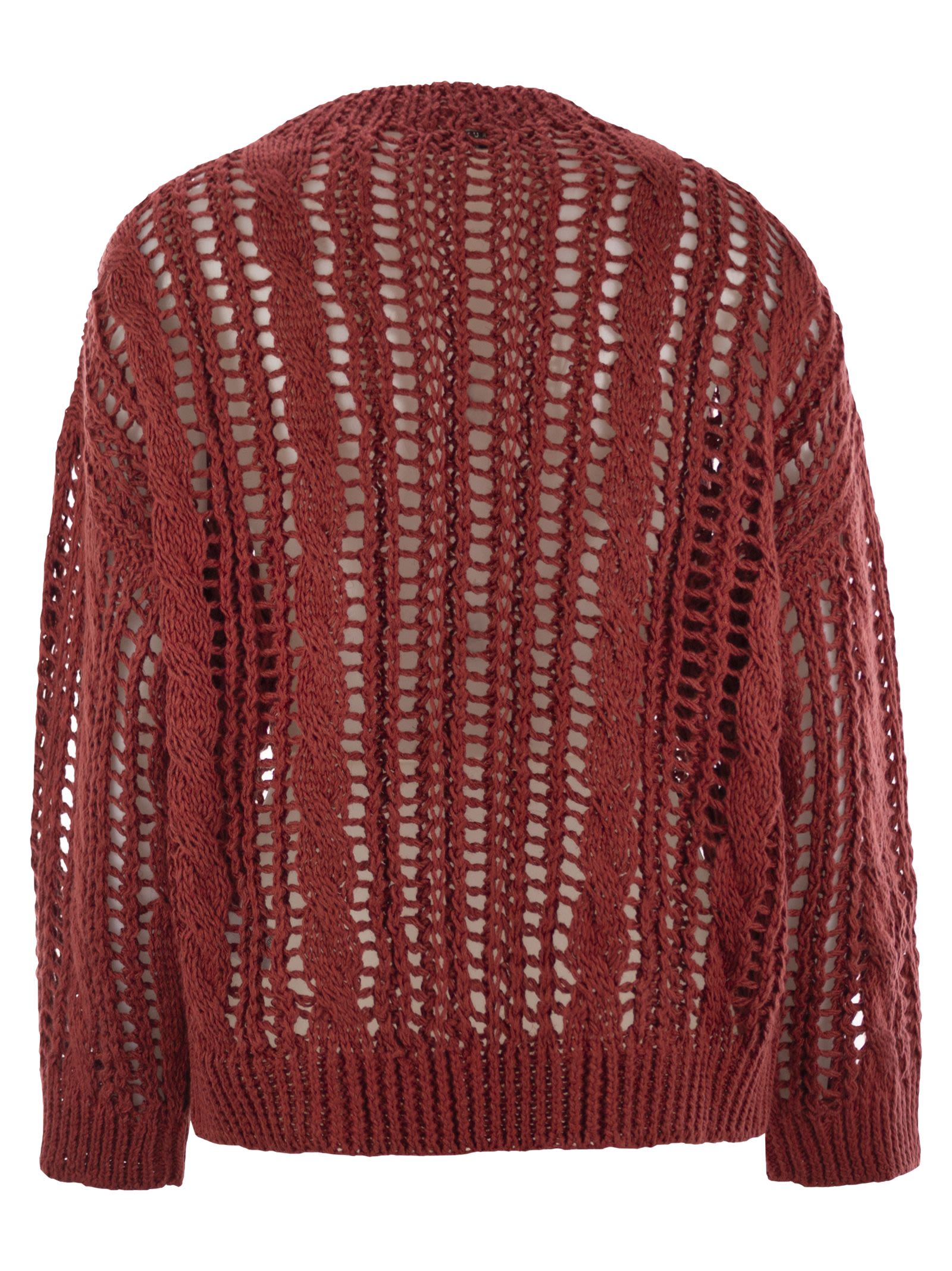 Brunello Cucinelli Women Cable & Mesh Jute And Cotton Jersey