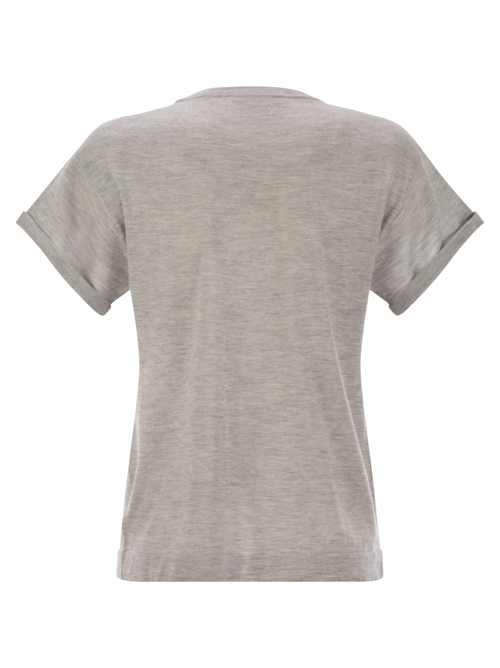 Brunello Cucinelli Women Sparkling Lightweight Cashmere And Silk Sweater