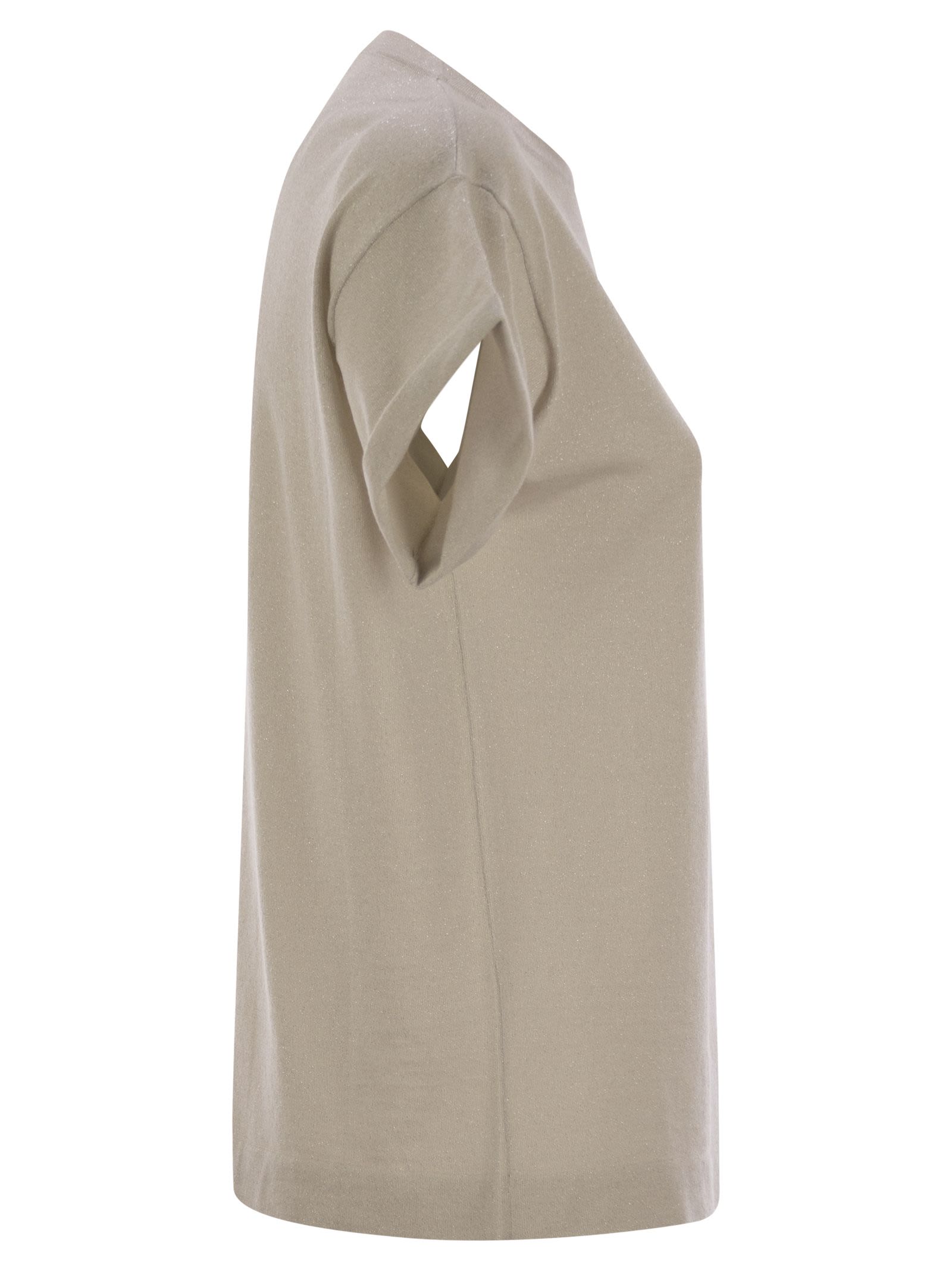 Brunello Cucinelli Women Sparkling Lightweight Cashmere And Silk Sweater