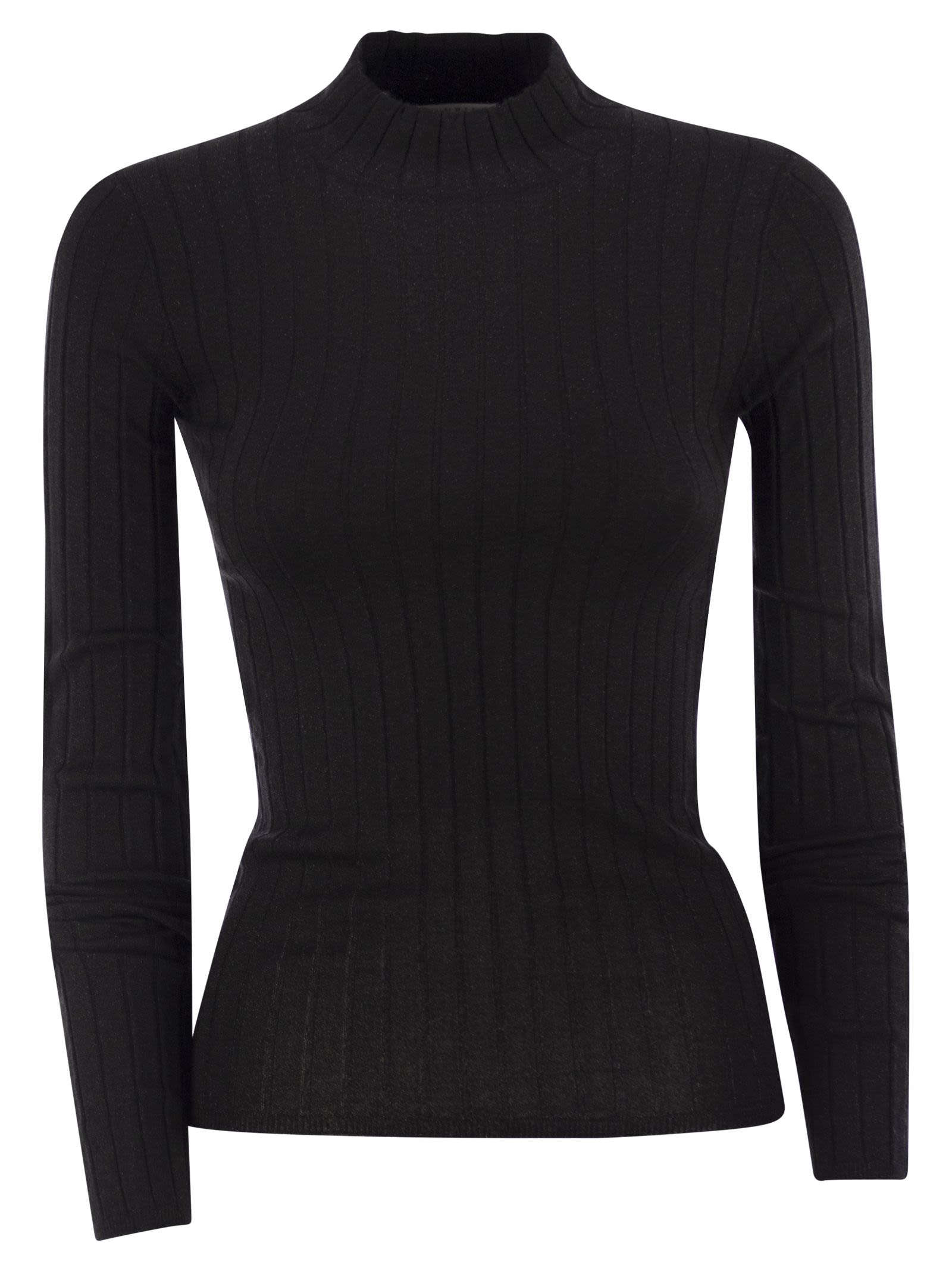 Brunello Cucinelli Women Lightweight Cashmere And Silk Broad Rib Sweater