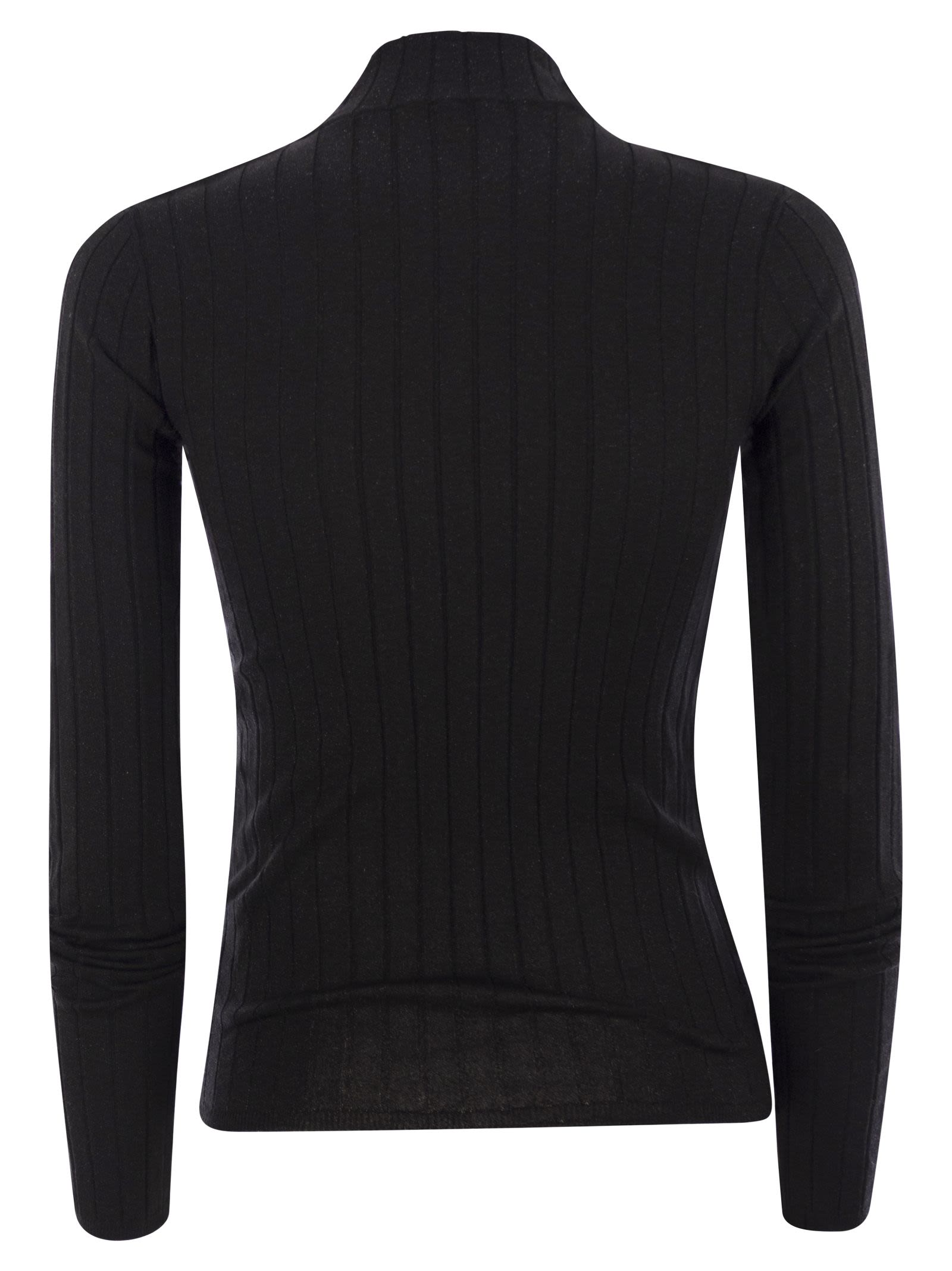 Brunello Cucinelli Women Lightweight Cashmere And Silk Broad Rib Sweater