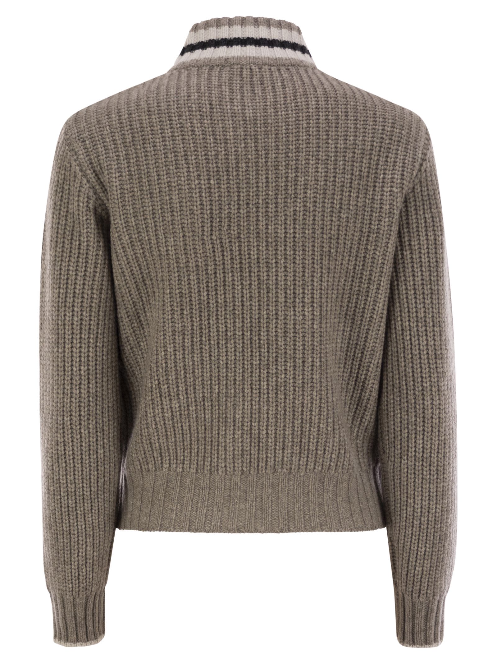 Brunello Cucinelli Women Cashmere Cardigan With Shiny Trims