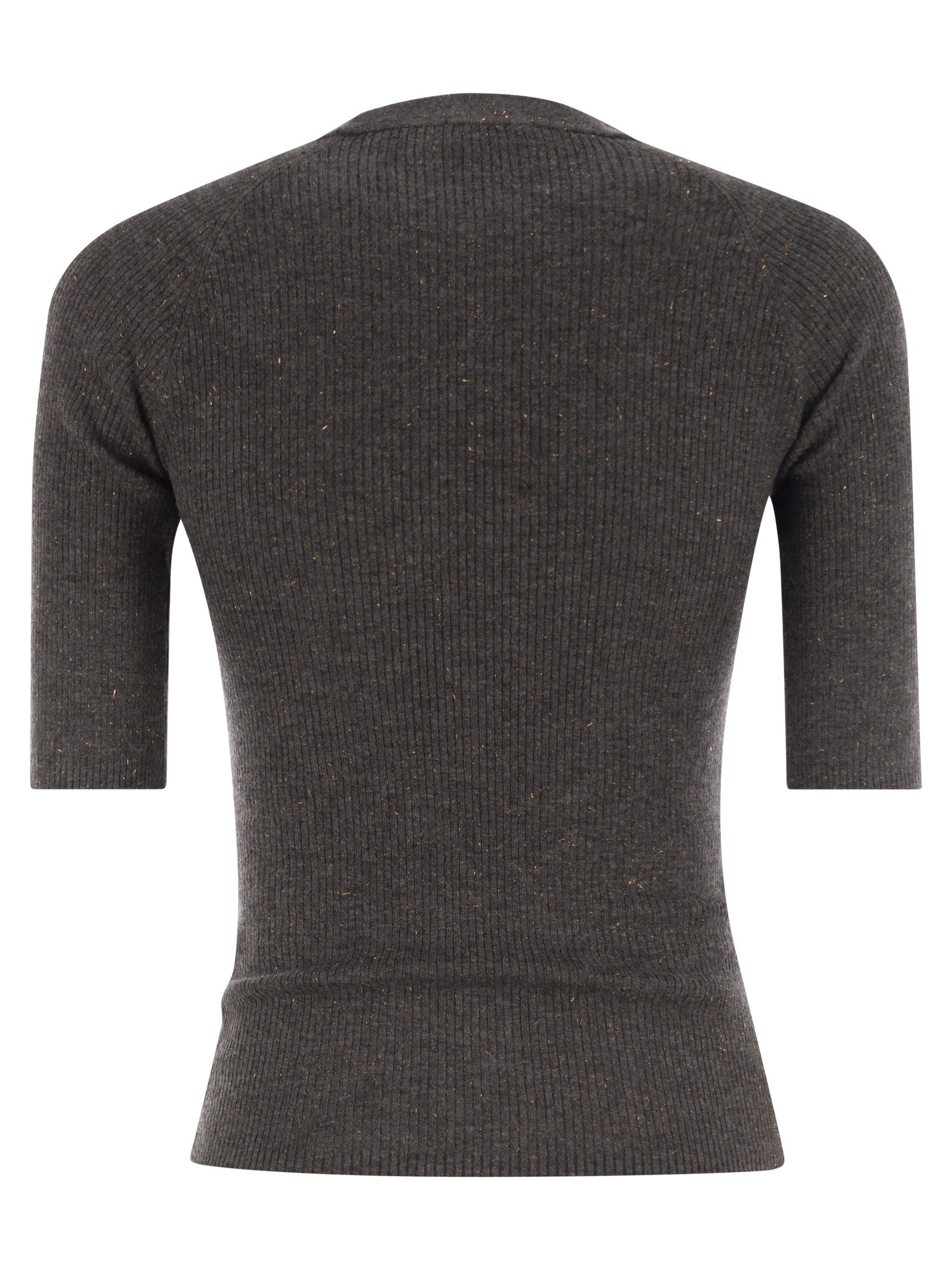 Brunello Cucinelli Women Sparkling Ribbed Cashmere Sweater