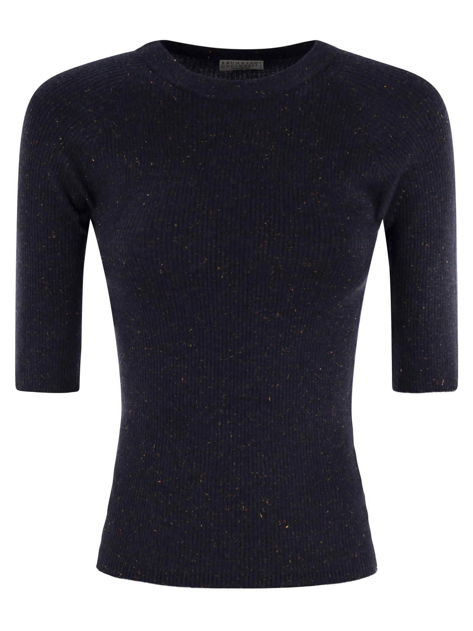 Brunello Cucinelli Women Sparkling Ribbed Cashmere Sweater