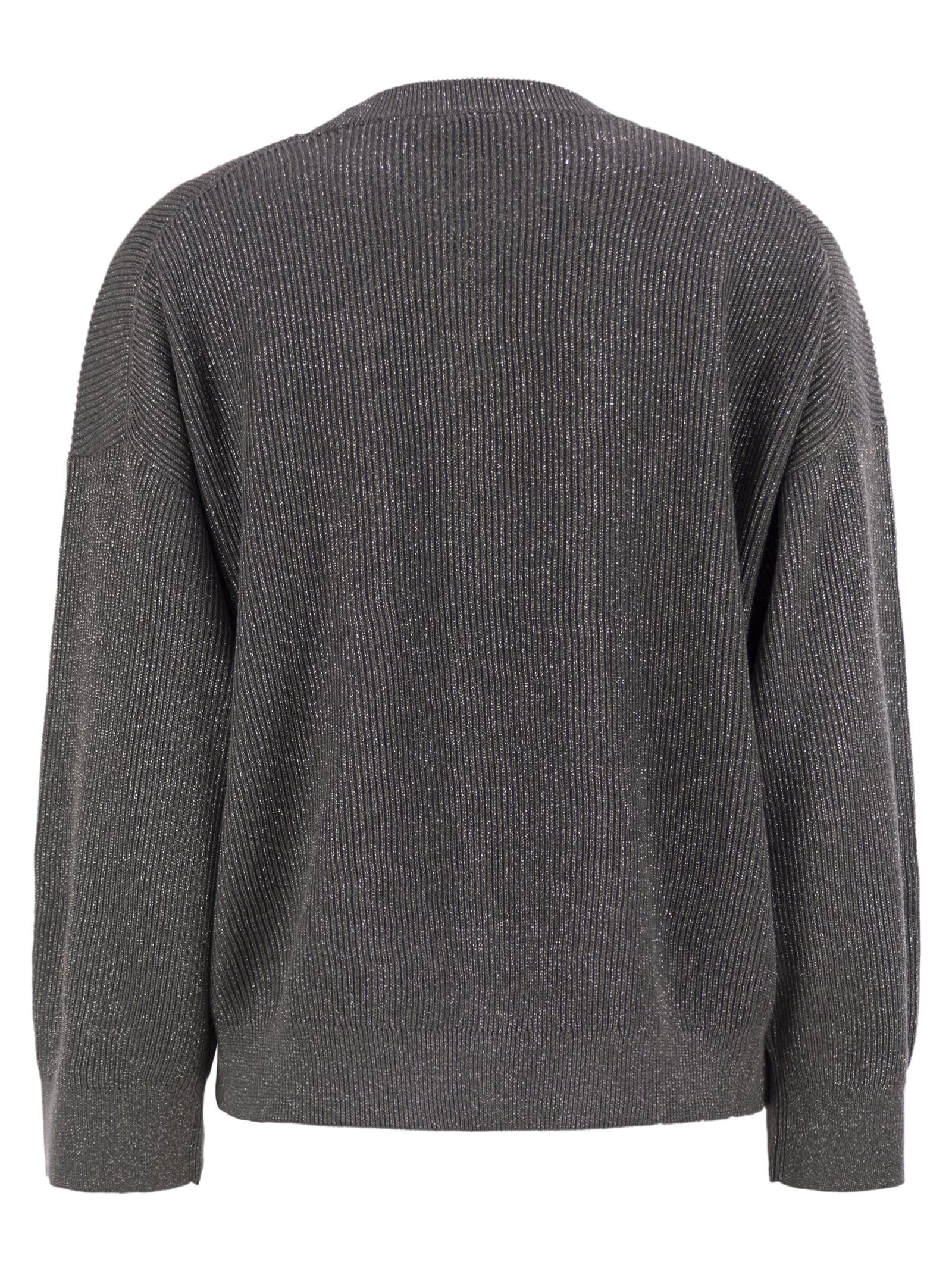 Brunello Cucinelli Women Cotton And Viscose Rib Sweater