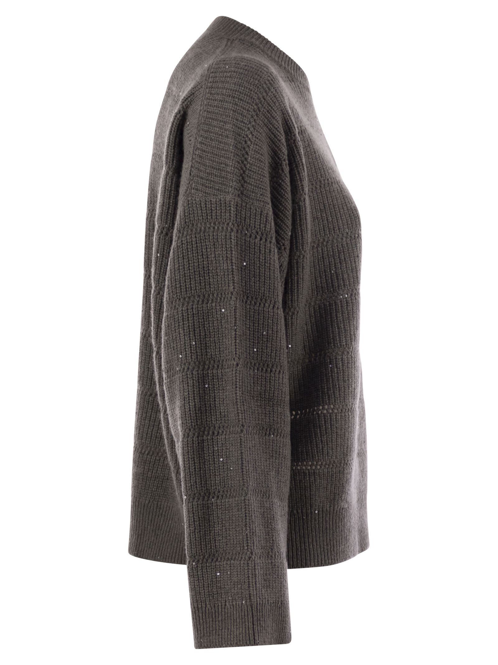 Brunello Cucinelli Women Cashmere And Wool Crew-Neck Sweater