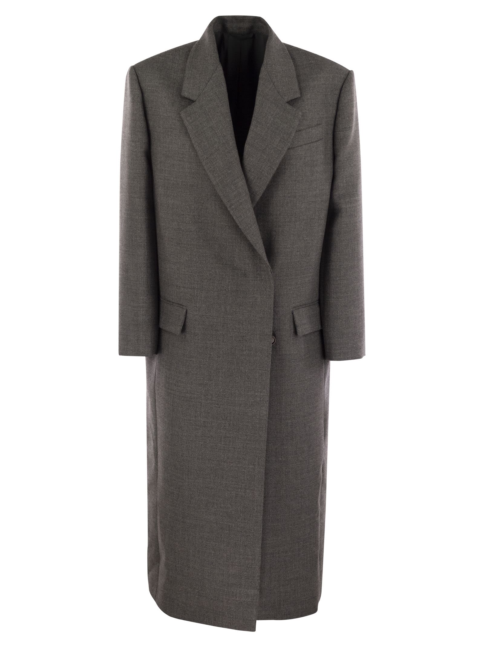 Brunello Cucinelli Women Cappotto Grigio Scuro