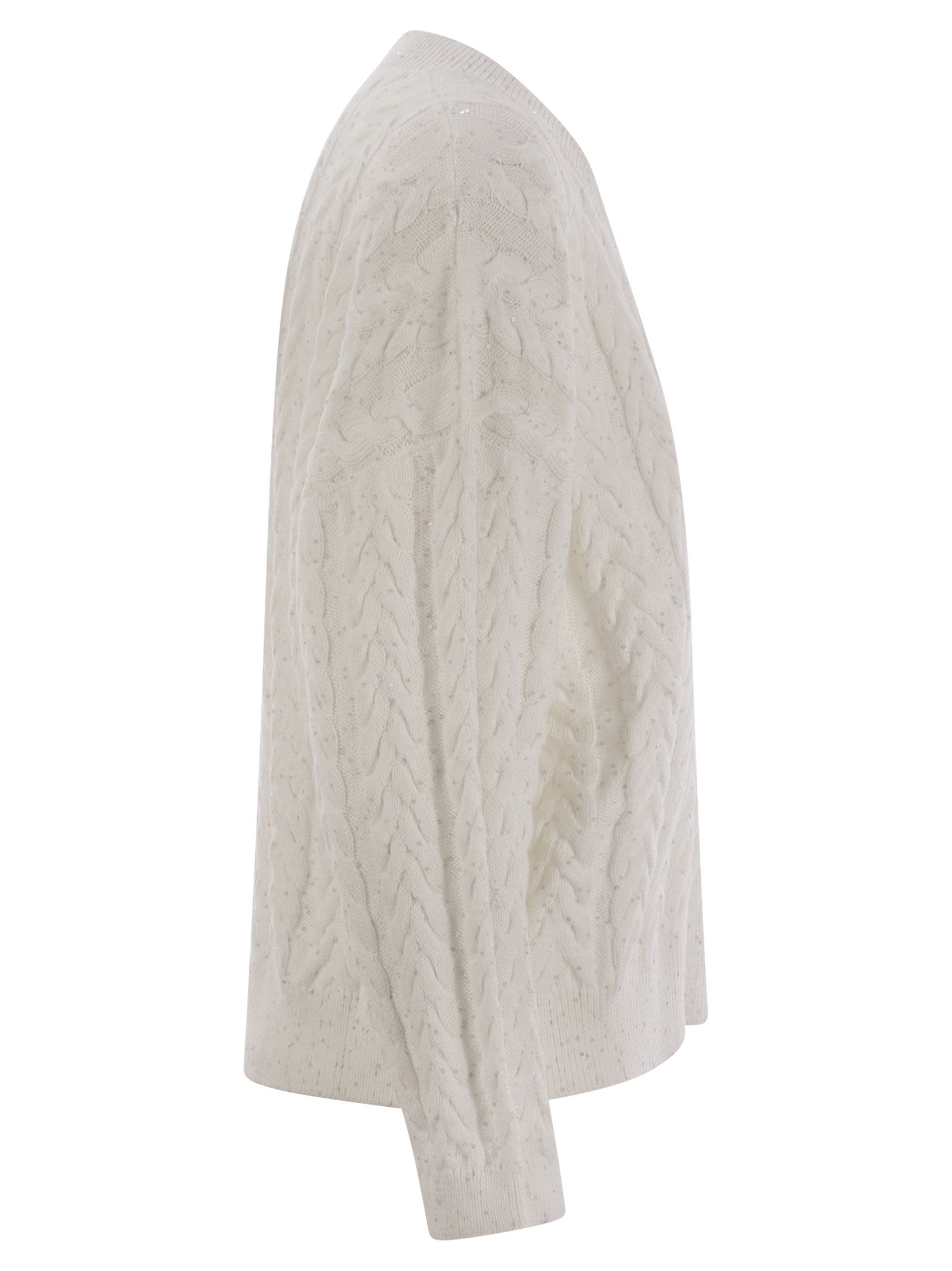 Brunello Cucinelli Women Dazzling Double Cable Cotton Jersey