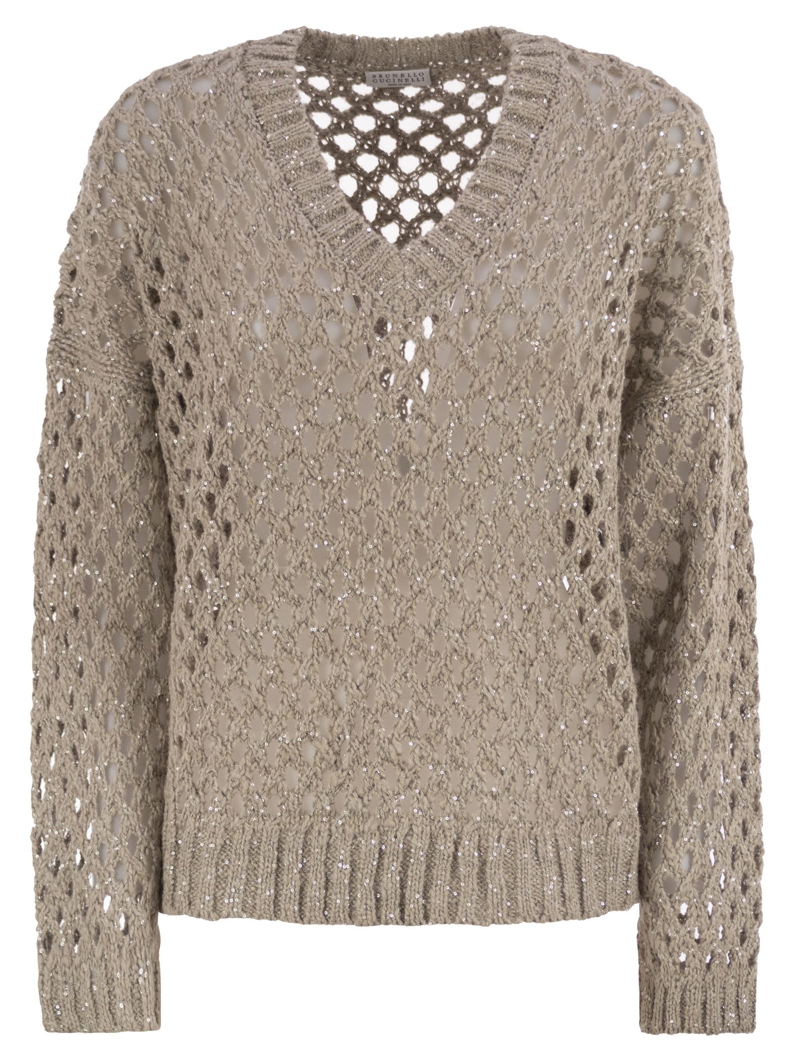 Brunello Cucinelli Women Dazzling Net Silk And Linen Jersey