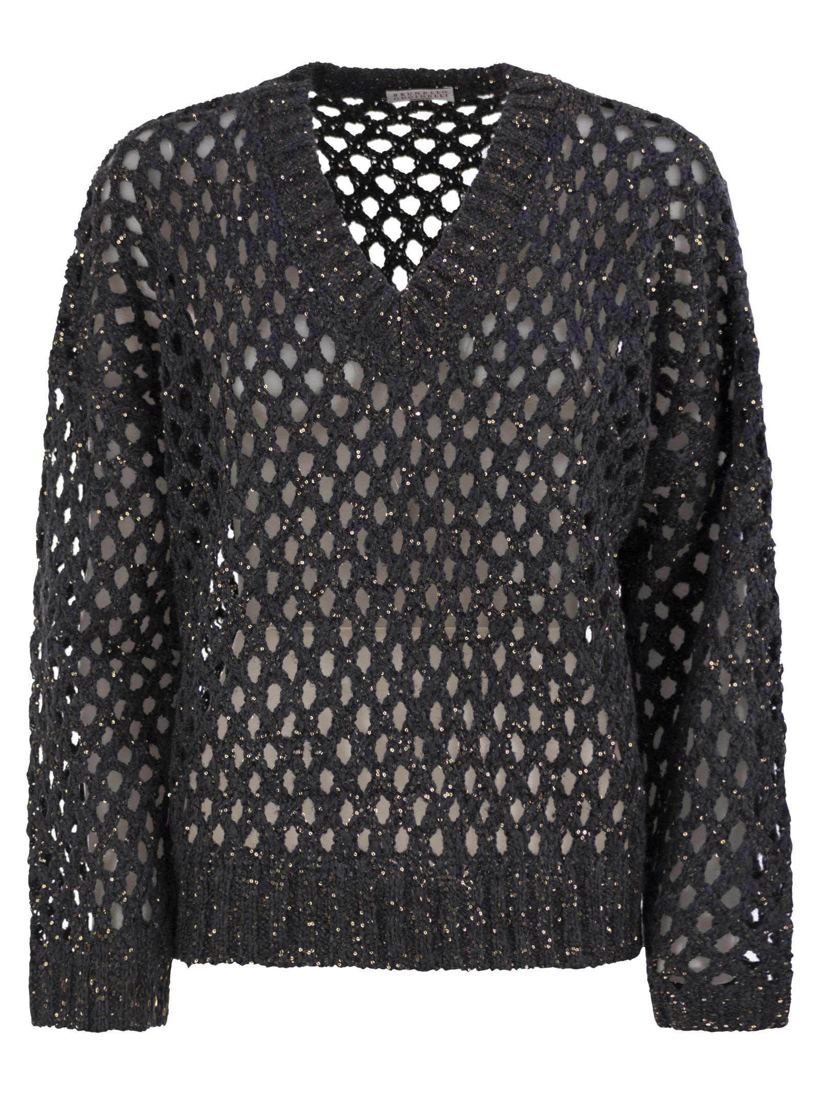 Brunello Cucinelli Women Dazzling Net Silk And Linen Jersey