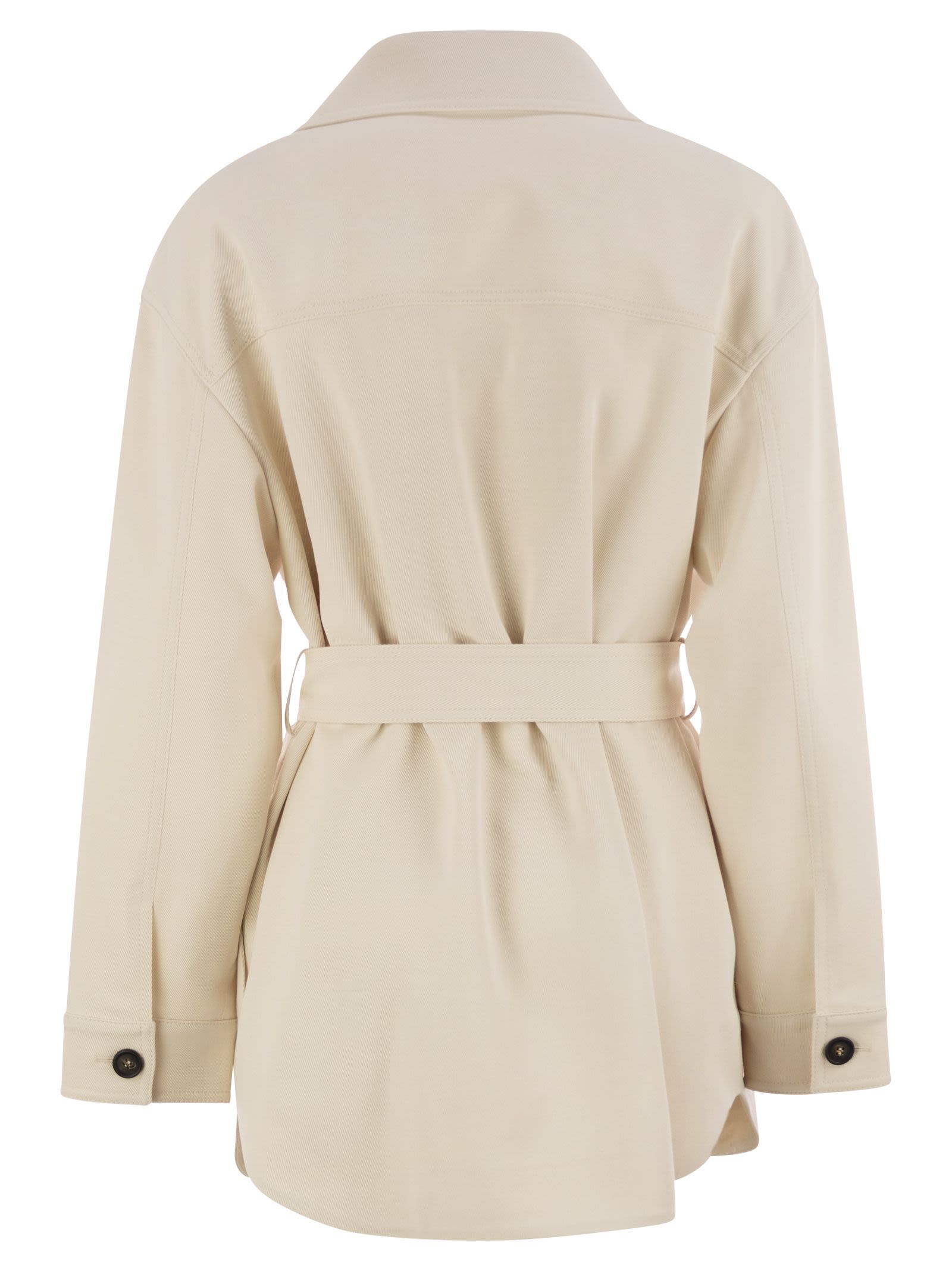 Brunello Cucinelli Women Viscose And Wool Safari Jacket