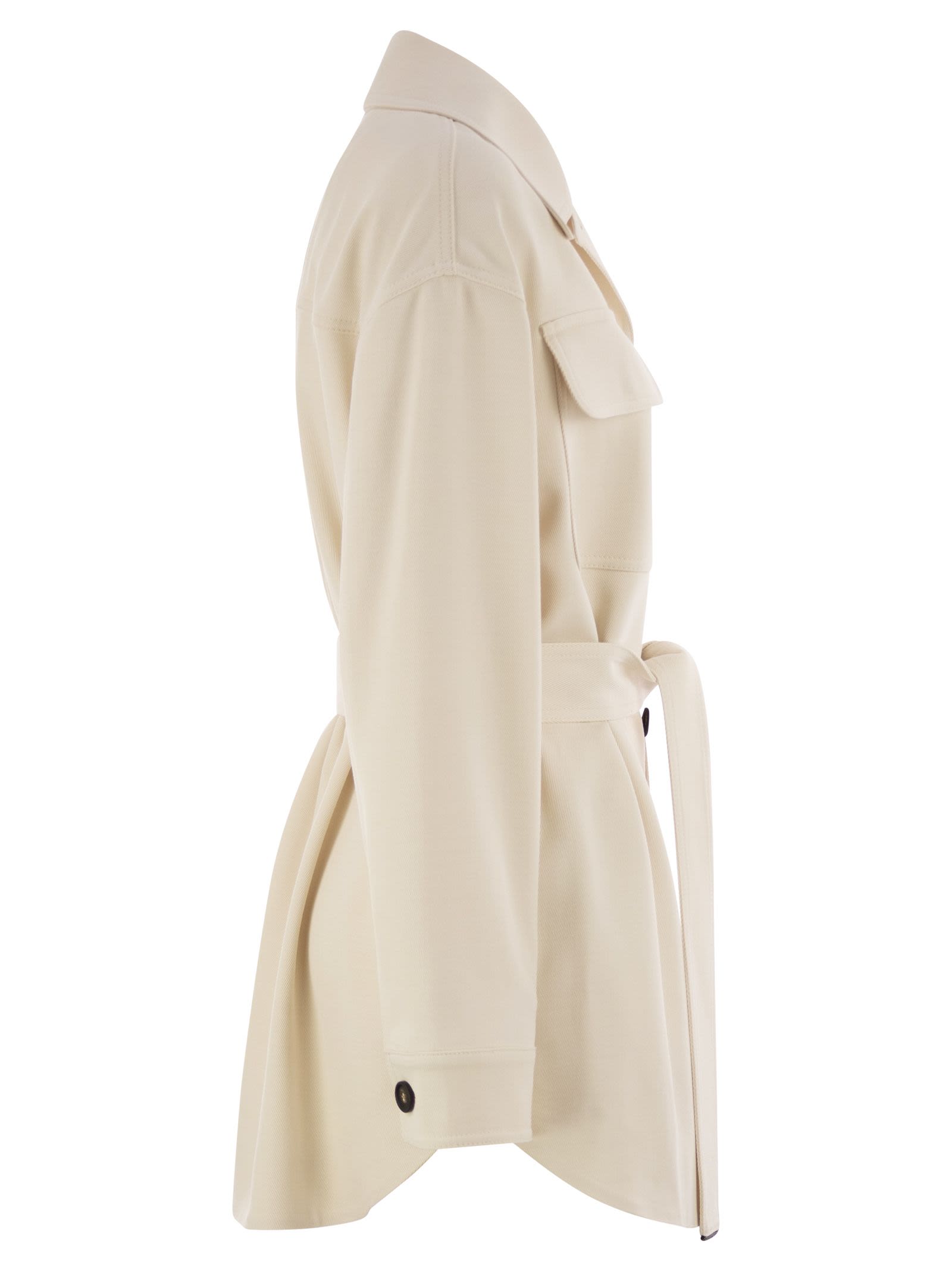 Brunello Cucinelli Women Viscose And Wool Safari Jacket