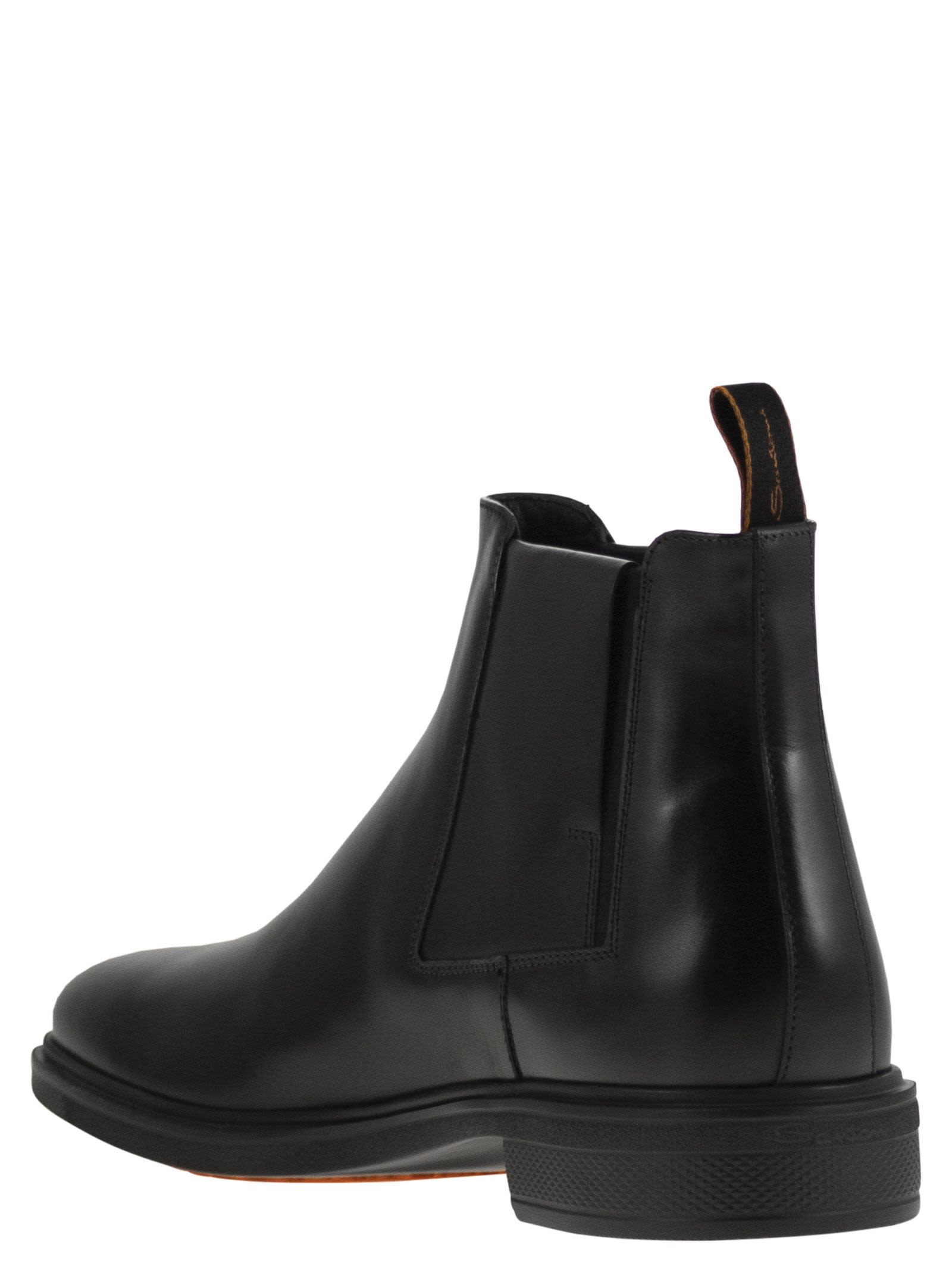 Santoni Men Easy Leather Boot