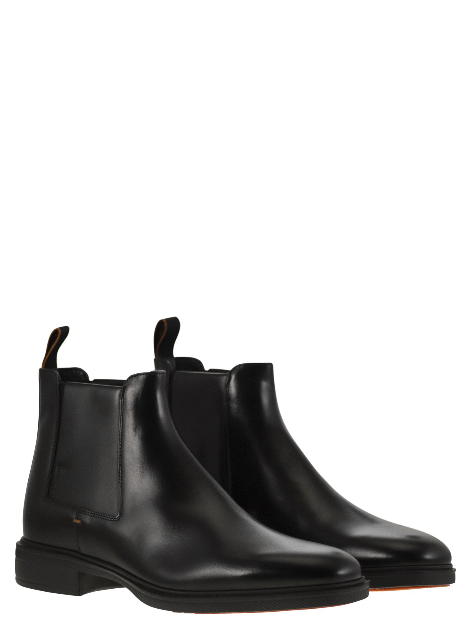 Santoni Men Easy Leather Boot