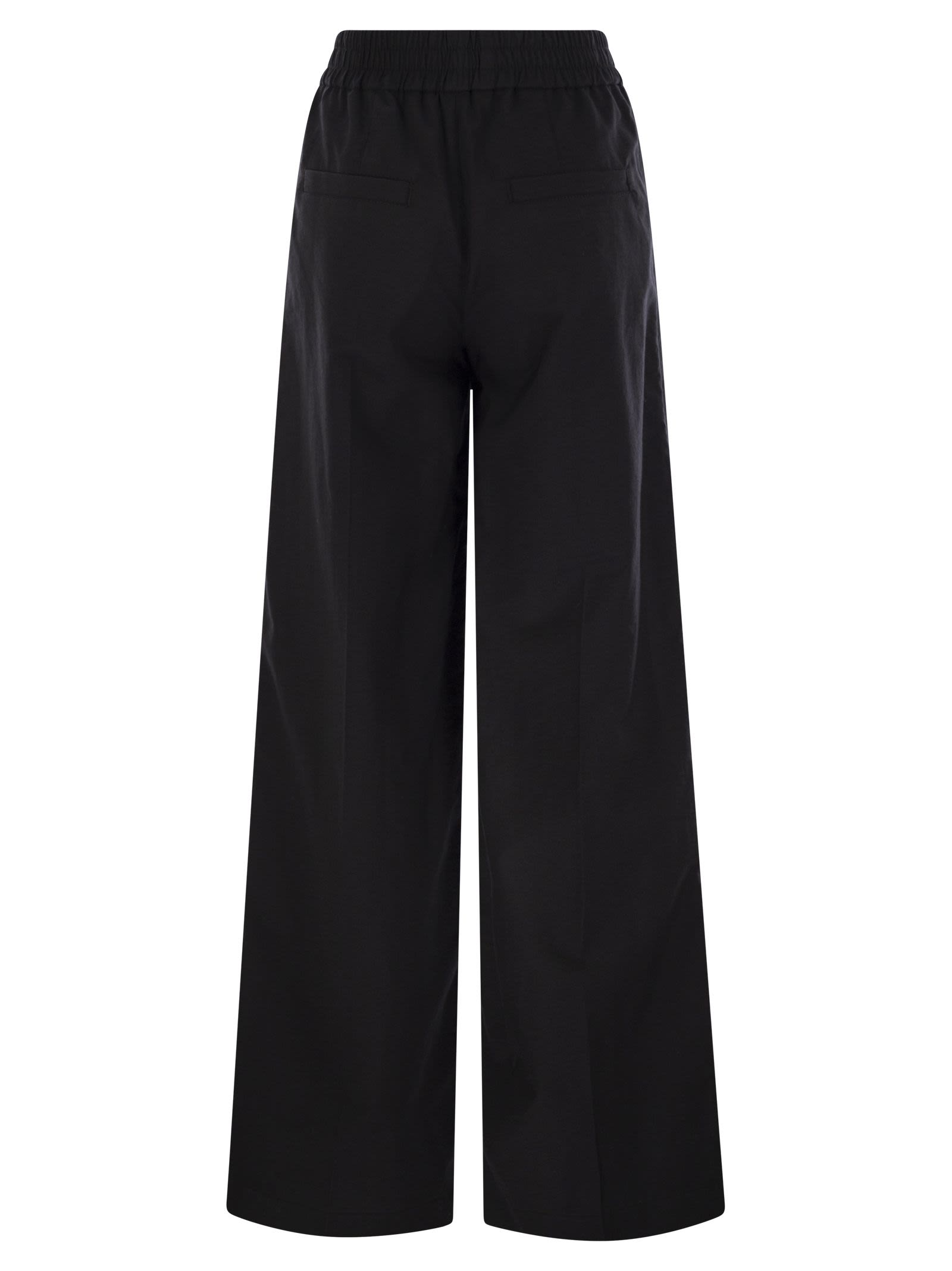 Brunello Cucinelli Women Loose Fit Cotton Trousers