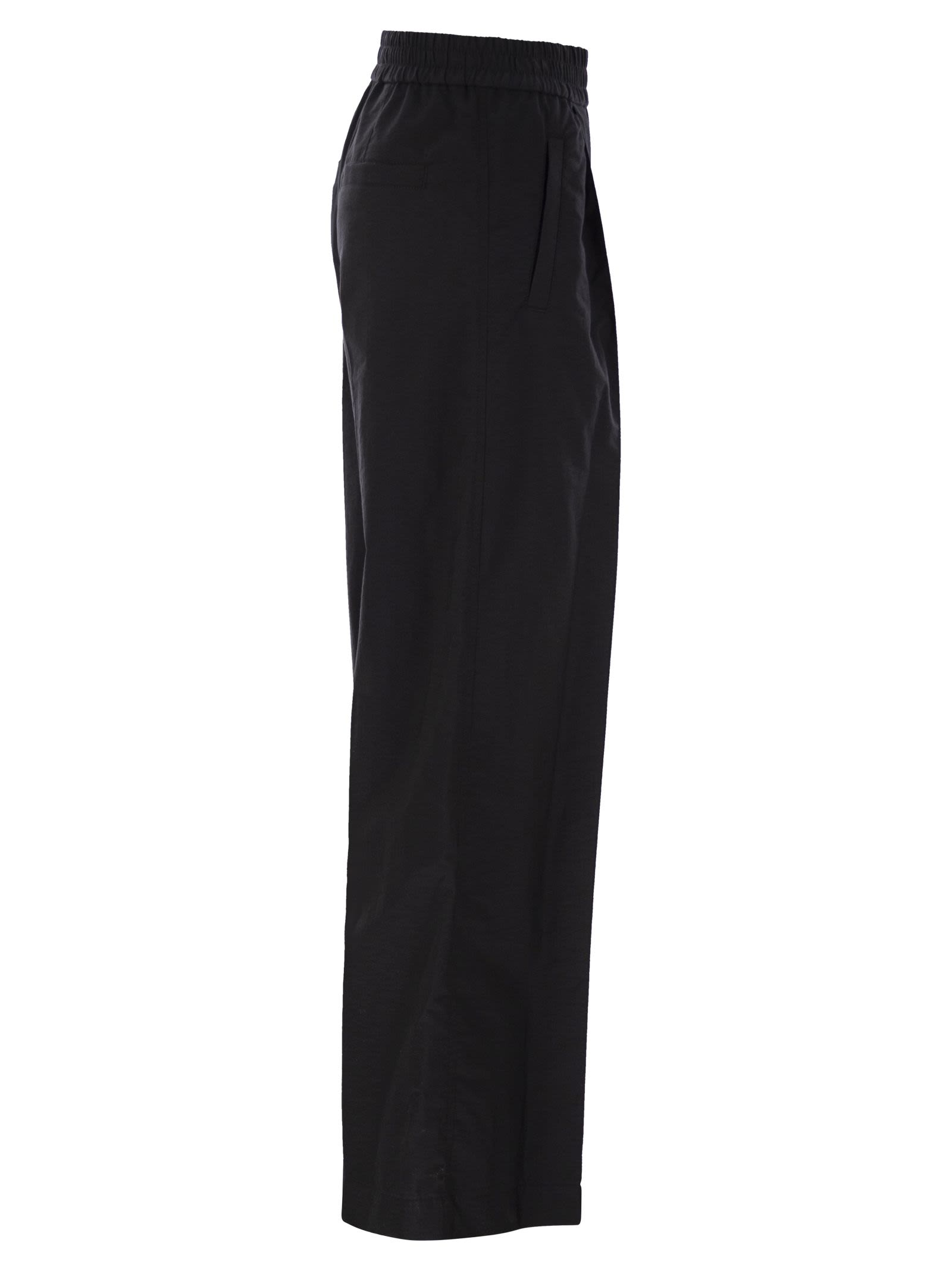 Brunello Cucinelli Women Loose Fit Cotton Trousers