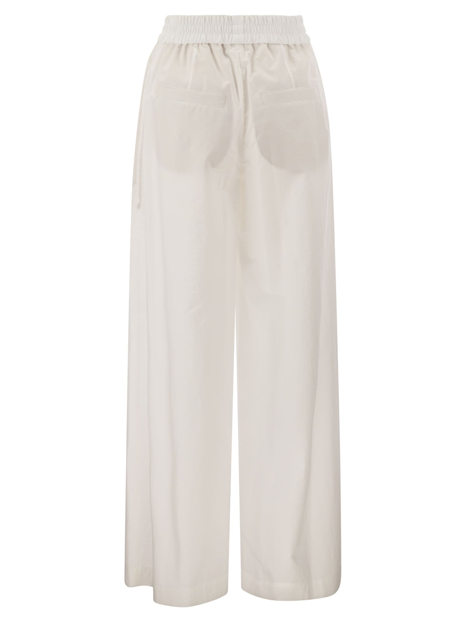 Brunello Cucinelli Women Relaxed Light Cotton Trousers