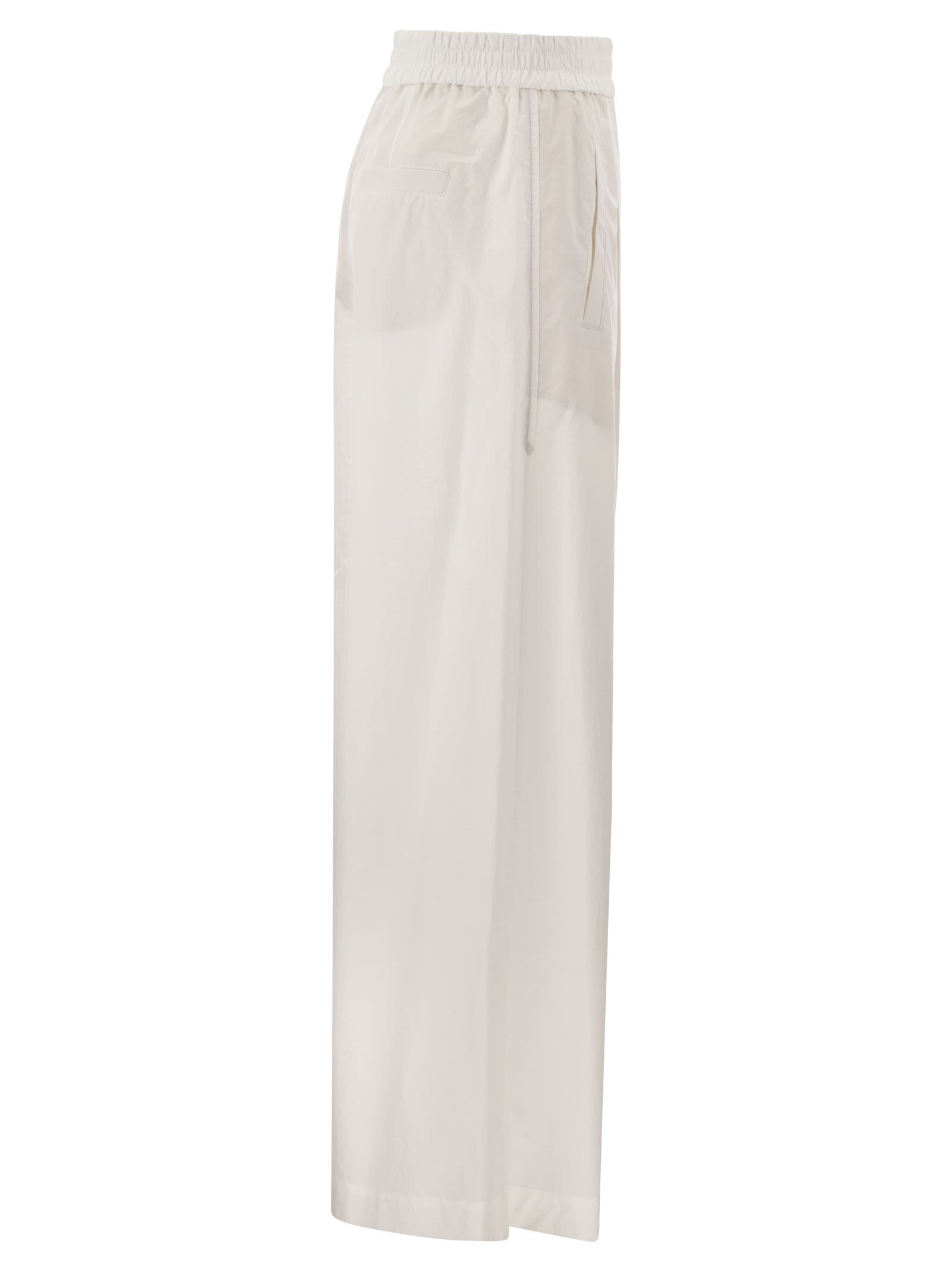 Brunello Cucinelli Women Relaxed Light Cotton Trousers