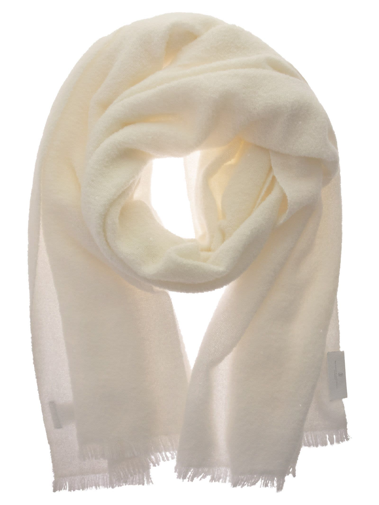 Brunello Cucinelli Women Soft Dazzling Cashmere And Silk Scarf
