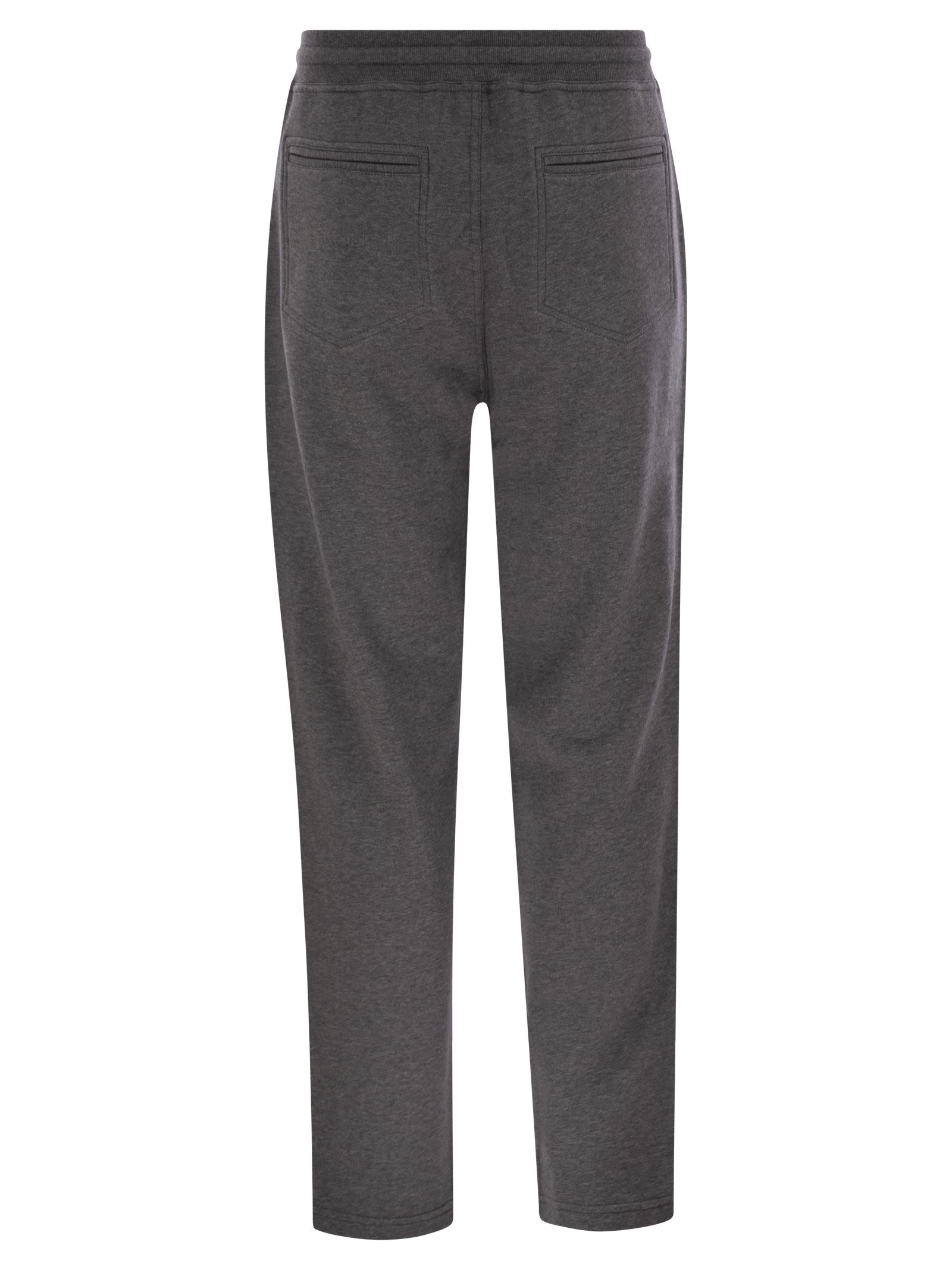 Brunello Cucinelli Men Techno Cotton Fleece Trousers