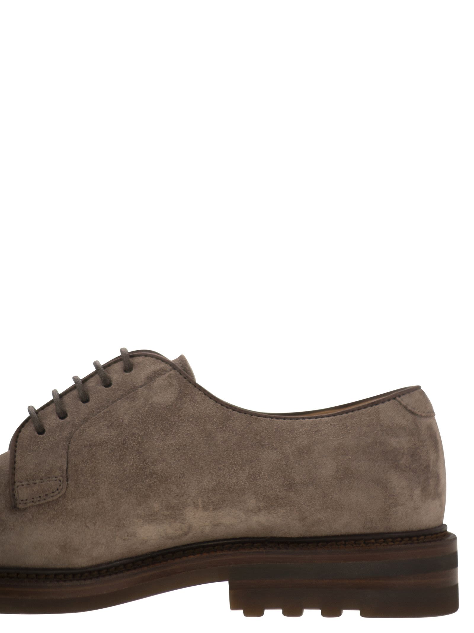 Brunello Cucinelli Men Suede Derby