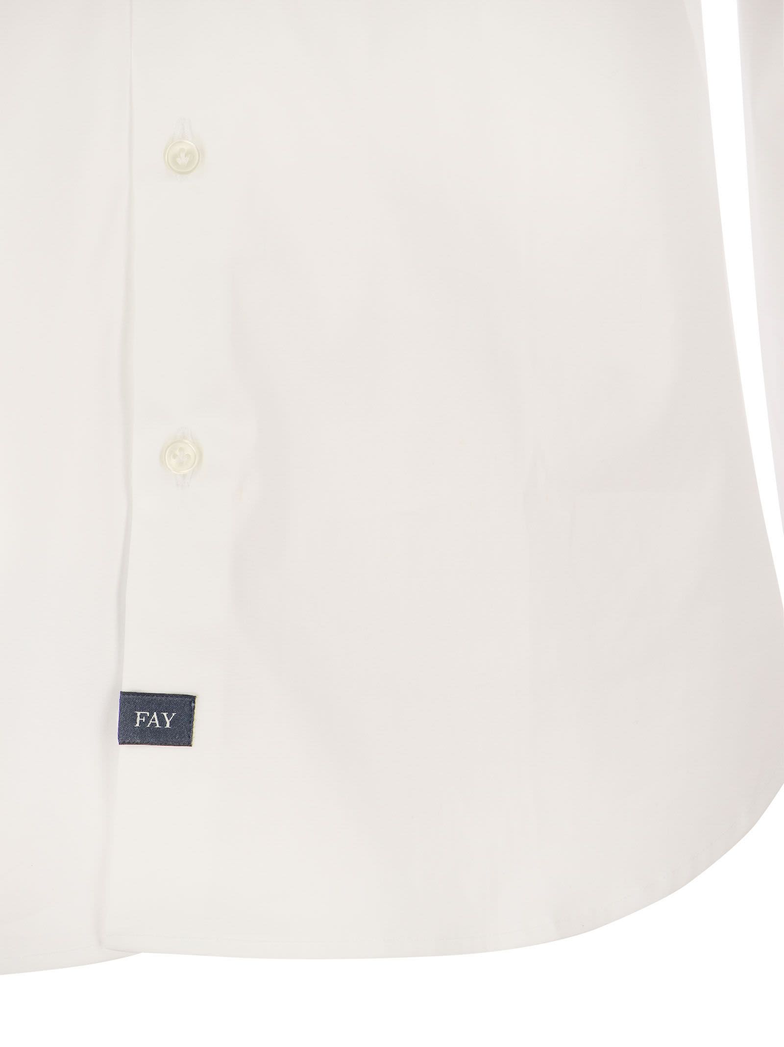 Fay Men Stretch French Collar Shirt