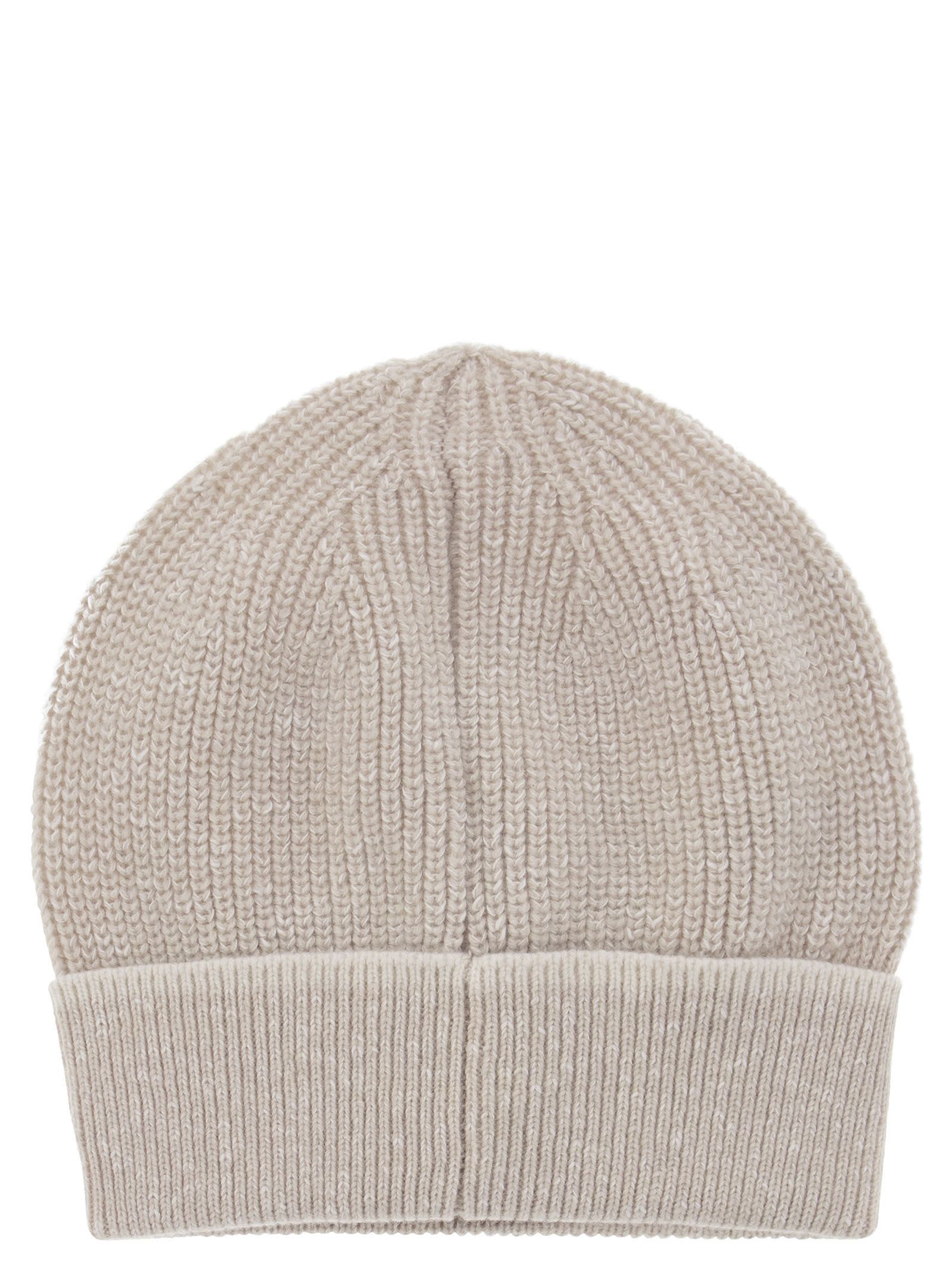 Peserico Men Wool And Cashmere Cap