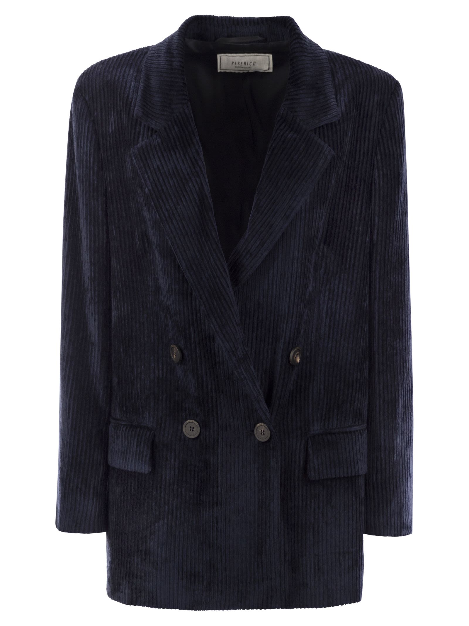 Peserico Women Velvet Double-Breasted Blazer