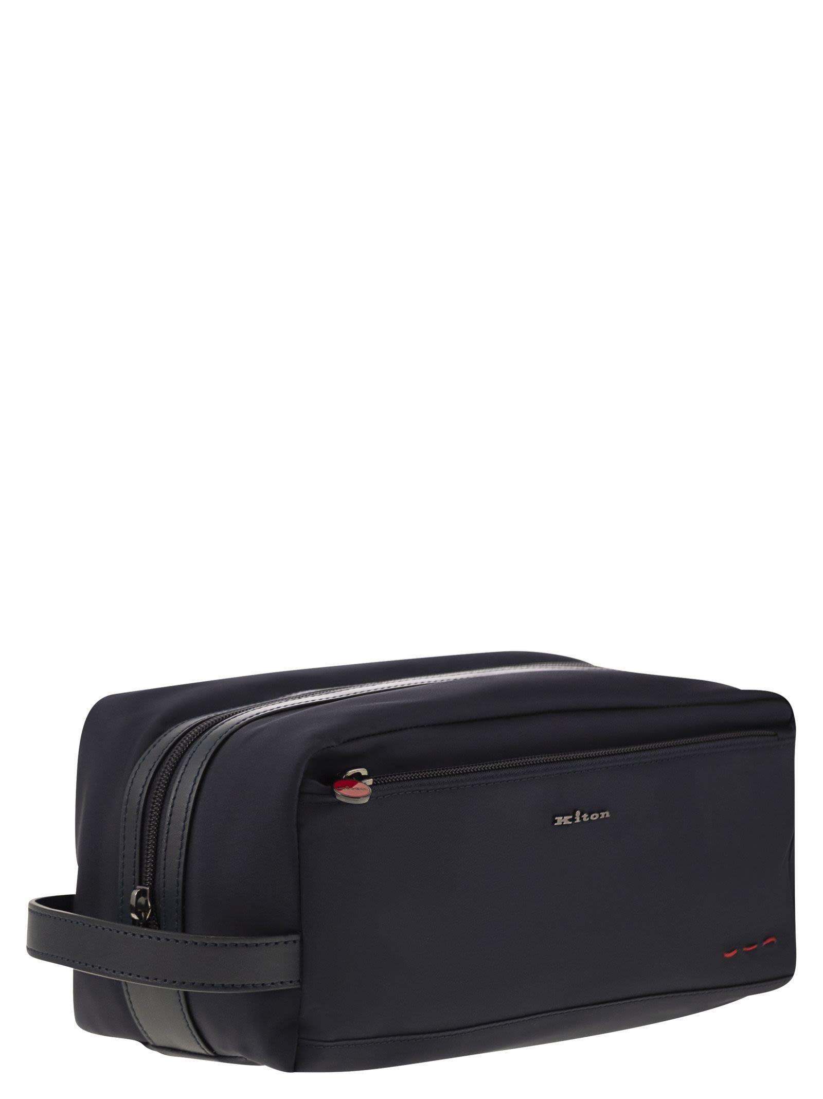 Kiton Men Beauty Case In Nylon