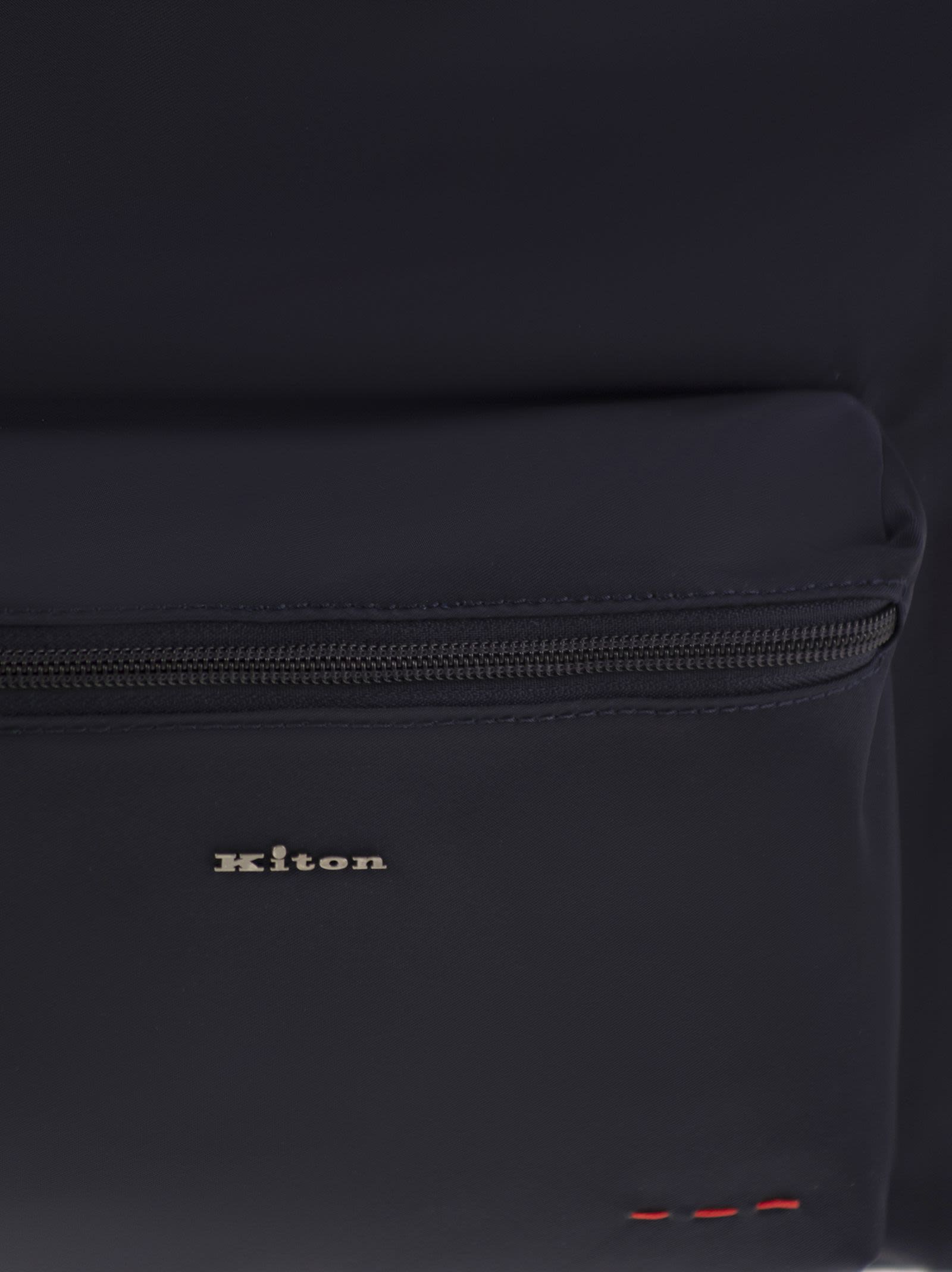 Kiton Men Technical Fabric Backpack With Logo