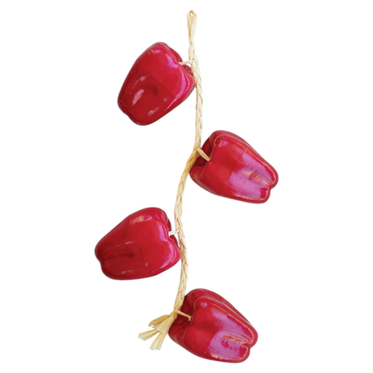 String of Artificial Red Bell Peppers