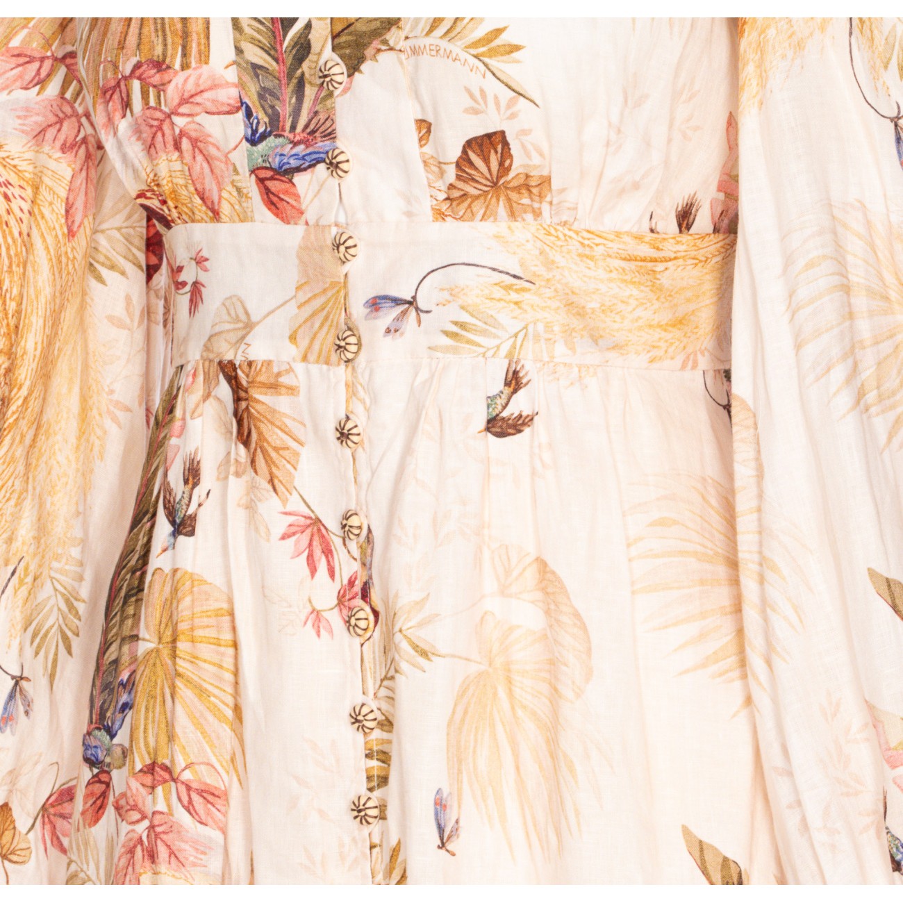 Zimmermann Women Ascension Plunge Midi Dress