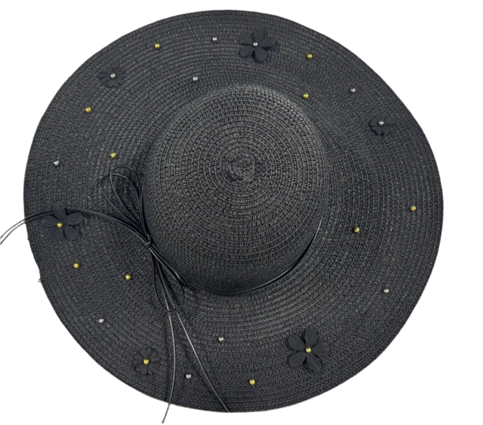 Coco + Carmen Floral Applique Floppy Hat 2316316B
