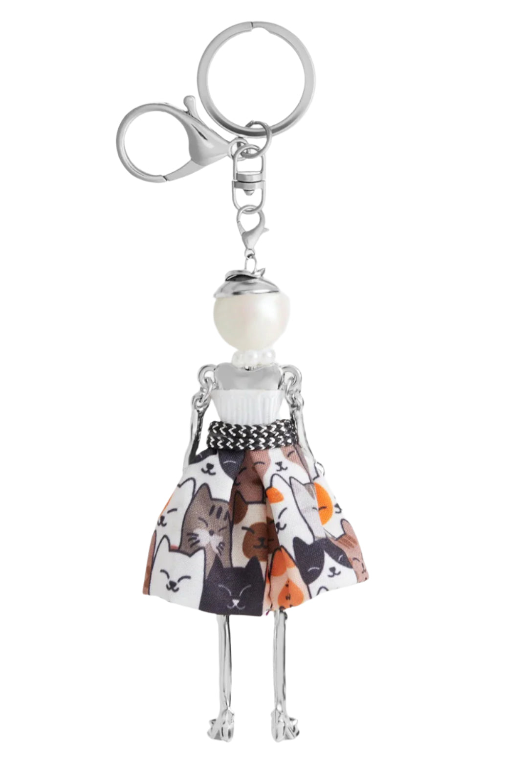 Coco + Carmen Charming Ladies Bag Charm + Key Fob - Kat