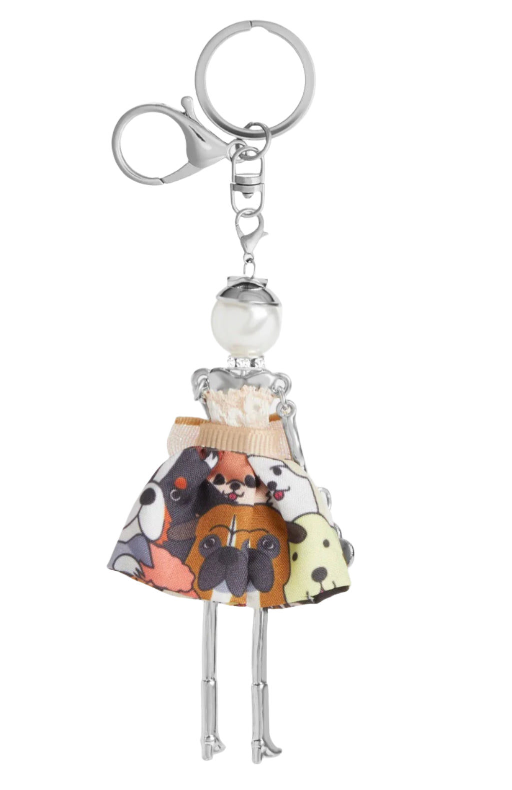 Coco + Carmen Charming Ladies Bag Charm + Key Fob - Pooch