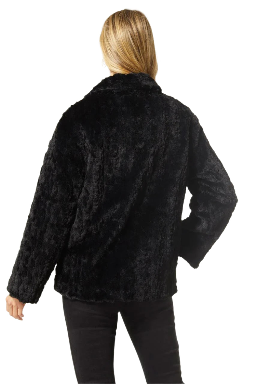 Coco + Carmen Harper Faux Fur Zip-Up Coat 2339080