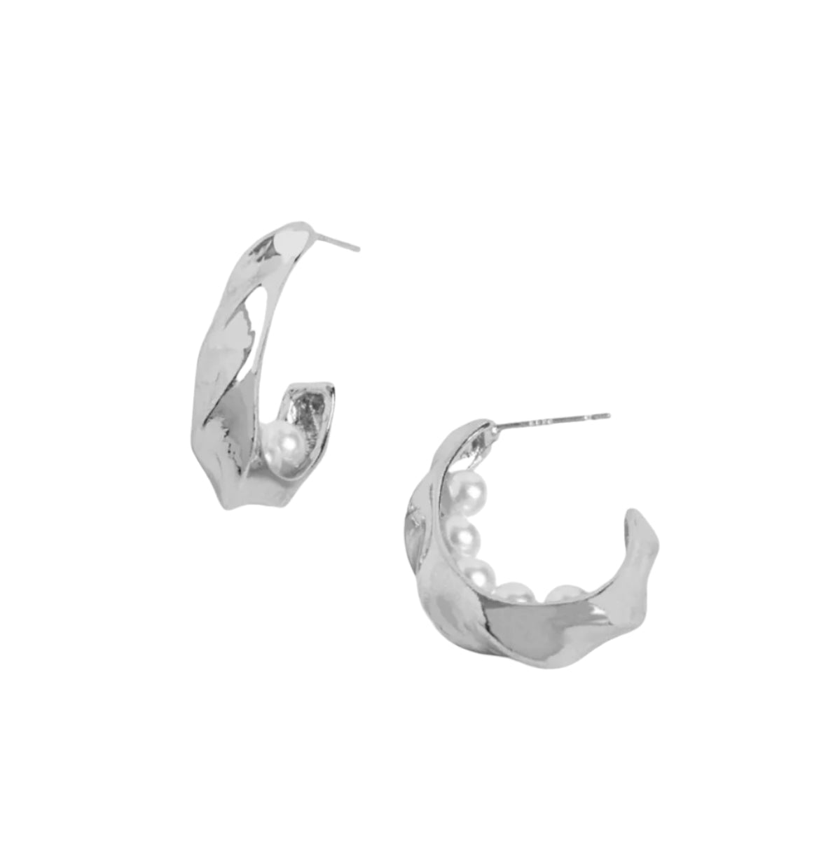Coco + Carmen Earrings Ripple Pearl