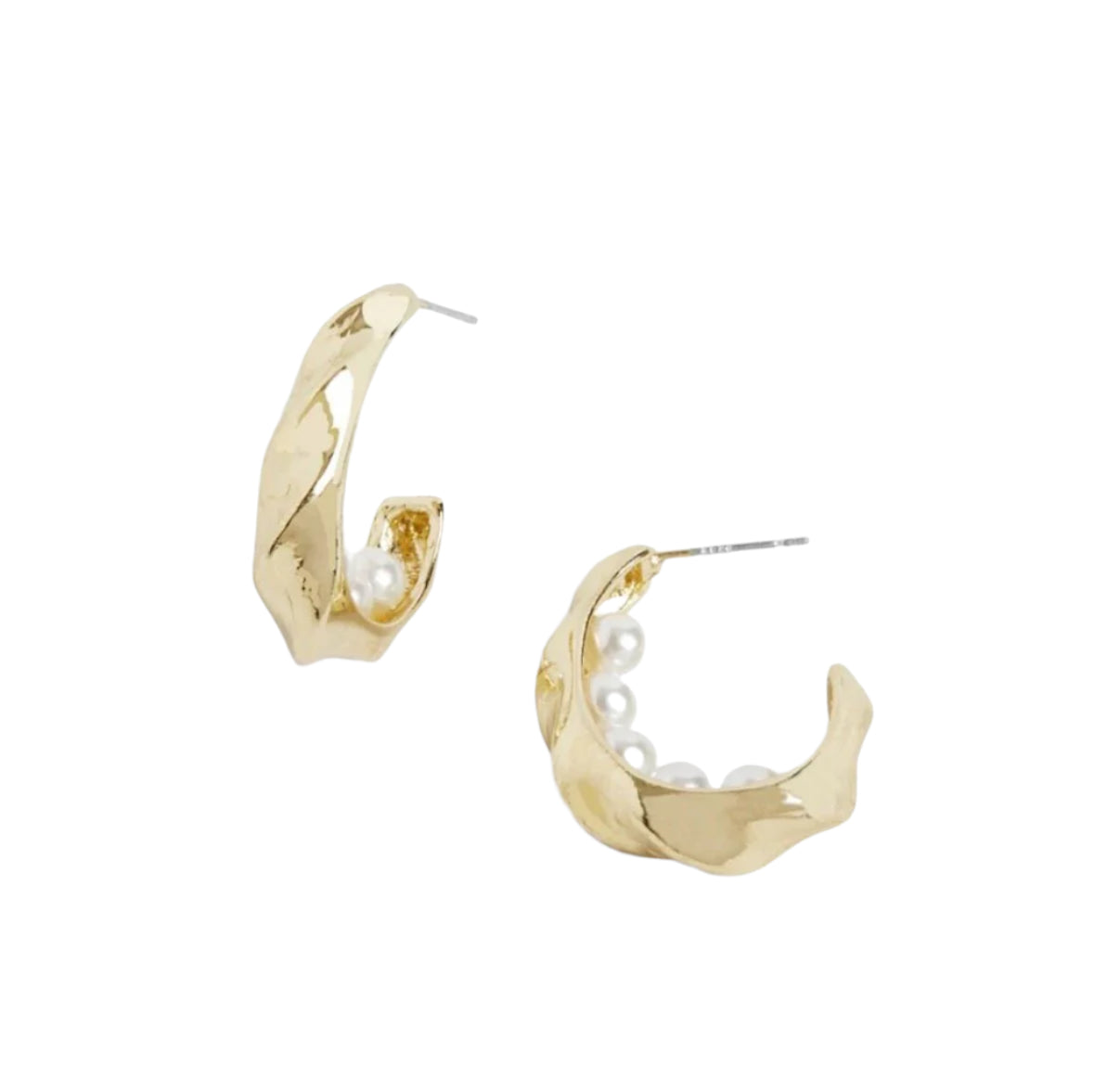 Coco + Carmen Earrings Ripple Pearl