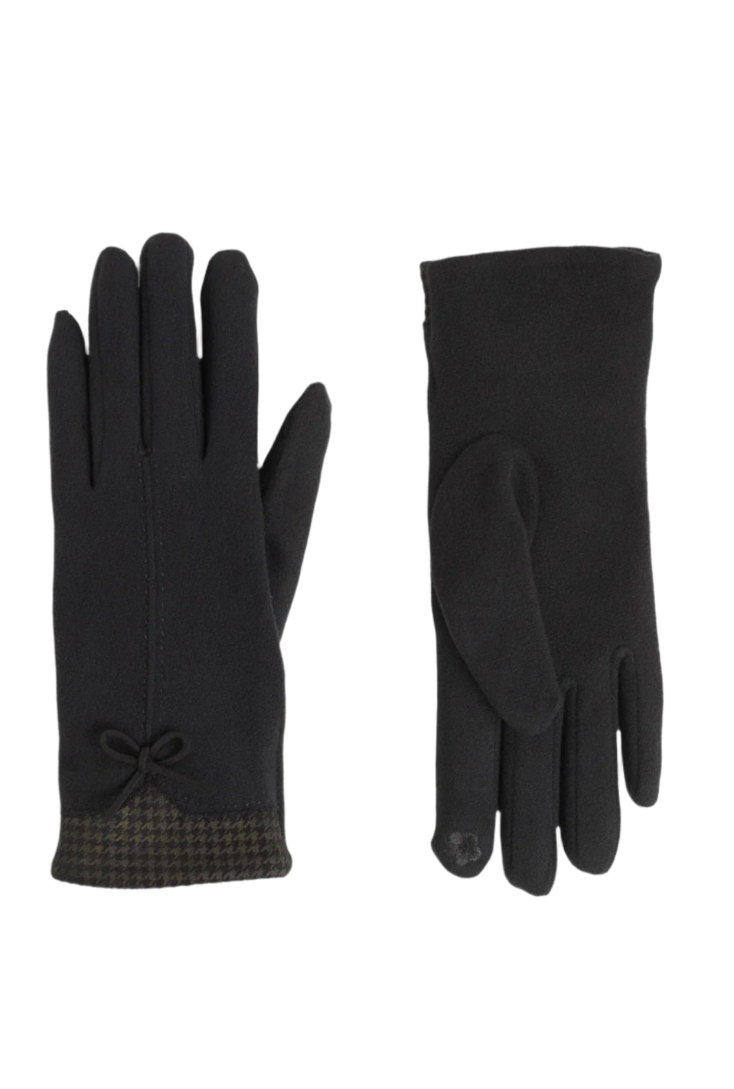 Coco + Carmen Touchscreen Gloves Houndstooth