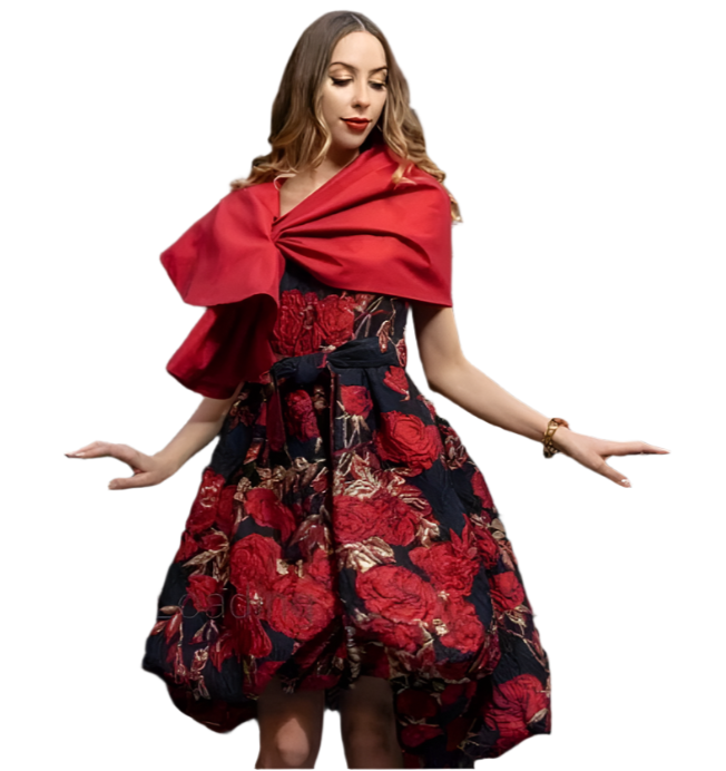 Samuel Dong Dress F23041