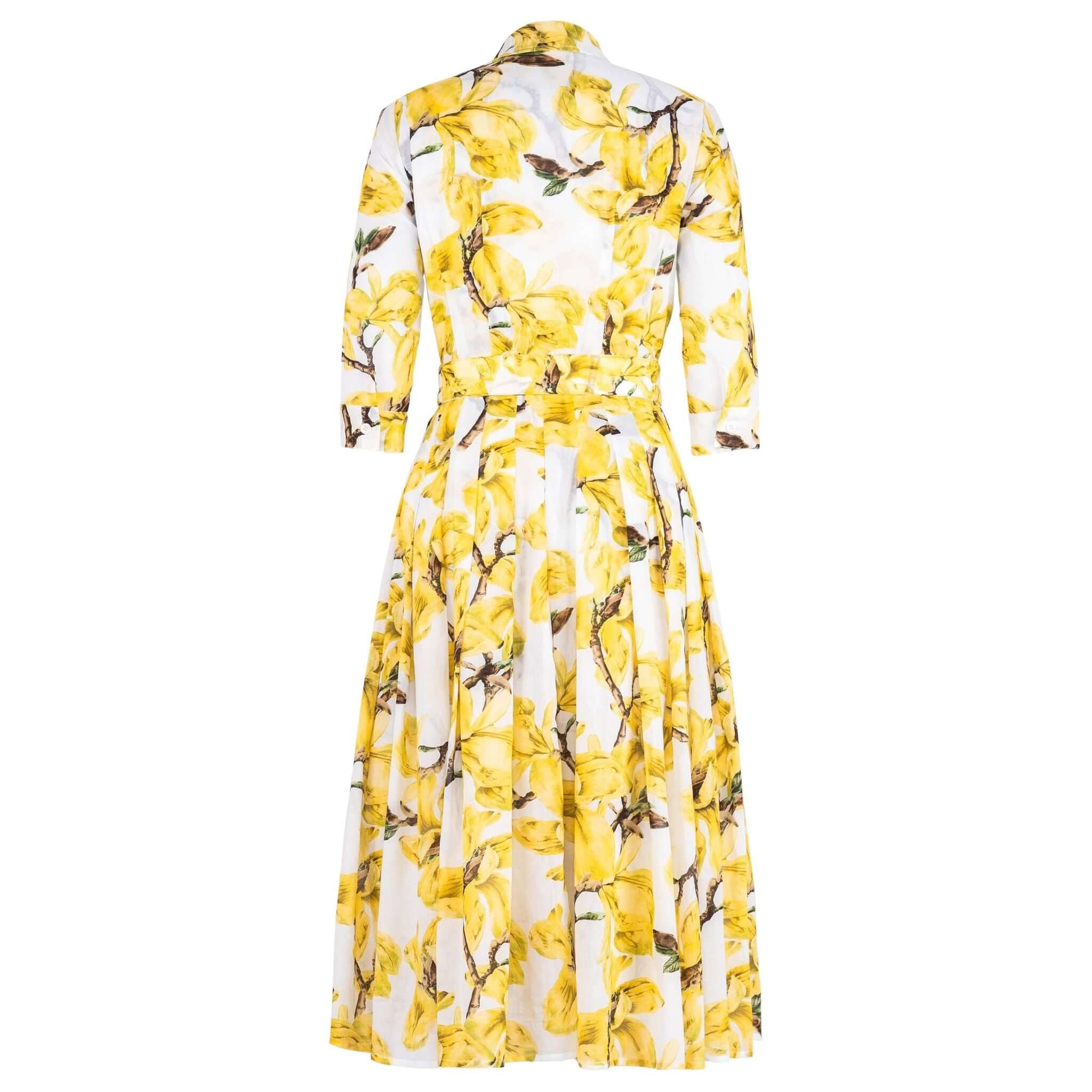 Audrey Dress #4 Magnolia Blossom White Yellow Dress