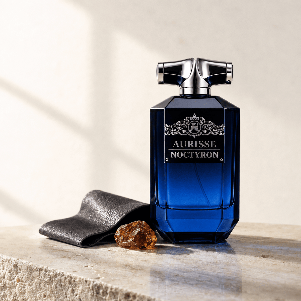 Aurisse Noctyron — Amber & Leather Perfume for Men, 100ml