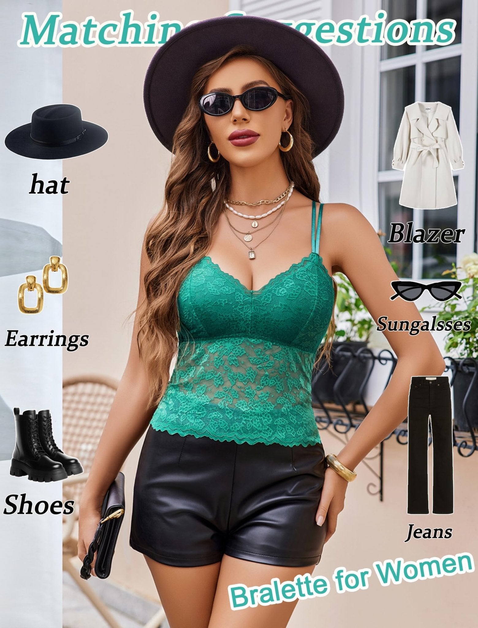 Avidlove Lace Bralette for Women V Neck Camisole Lingerie Spaghetti Strap Tube Slim Tank Top