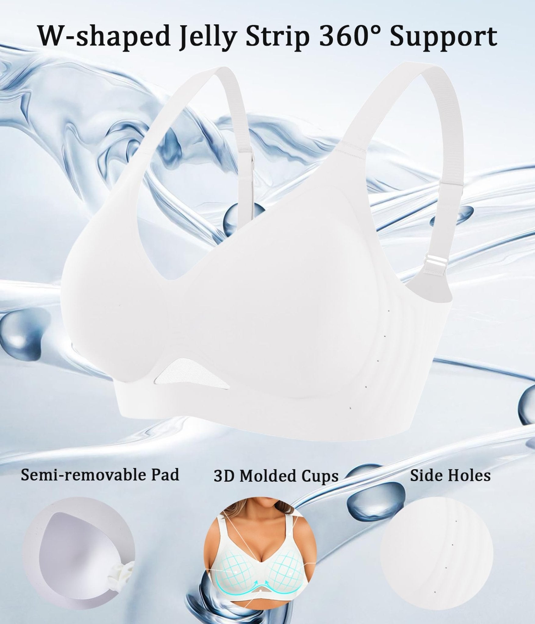 Avidlove Wireless Bras for Women Bras No Underwire Seamless Push Up Bralette Full Coverage Comfort Bra Everyday Bra